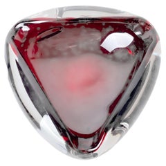 Mid Century Blown Glass Ashtray attributed to Flavio Poli, Murano