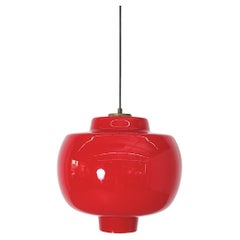 Mid-Century Blown Glass Pendant Lamp by Alessandro Pianon Vistosi, Murano, Italy