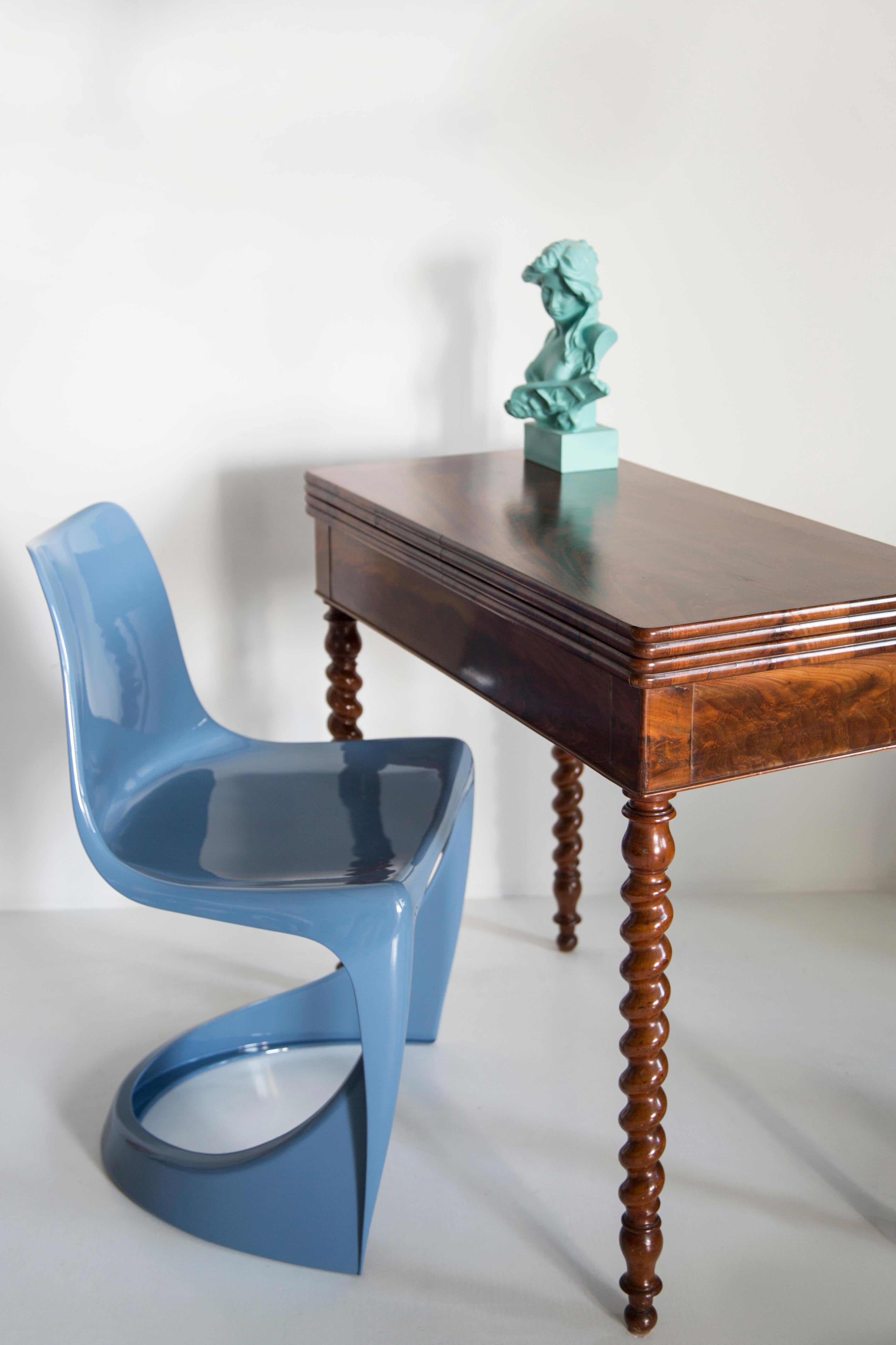 Mid Century Blue Cado Chair, Steen Østergaard, Europe, 1960s For Sale 1