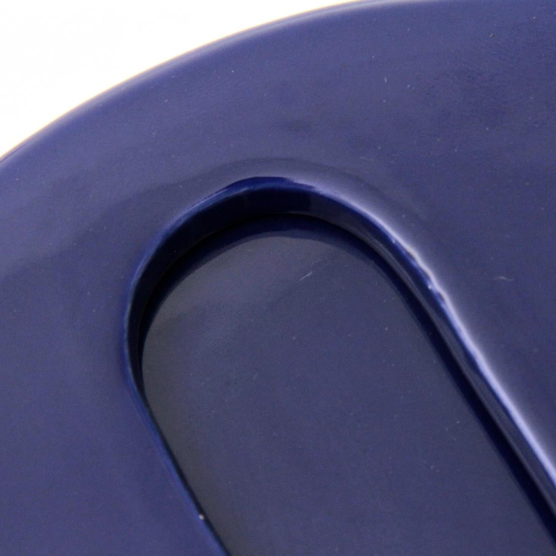 Mid-Century Blue Ceramic Ashtray by Boccato Gigante Zambusi for Sicart, 1960s 4