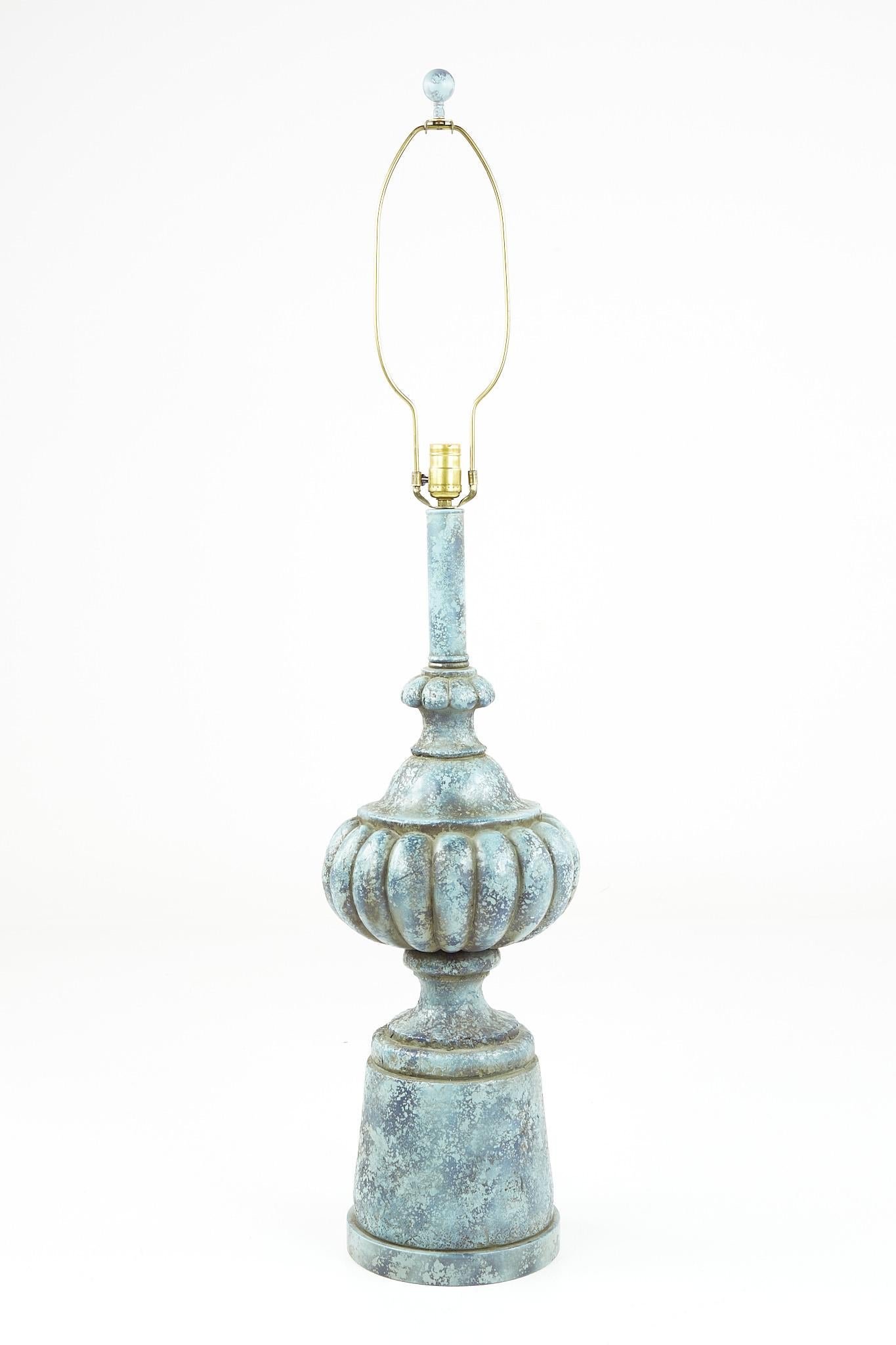 Mid century blue ceramic table lamp

This lamp measures: 10.5 wide x 10.5 deep x 48 inches high

We take our photos in a controlled lighting studio to show as much detail as possible. We do not photoshop out blemishes. 

We keep you fully