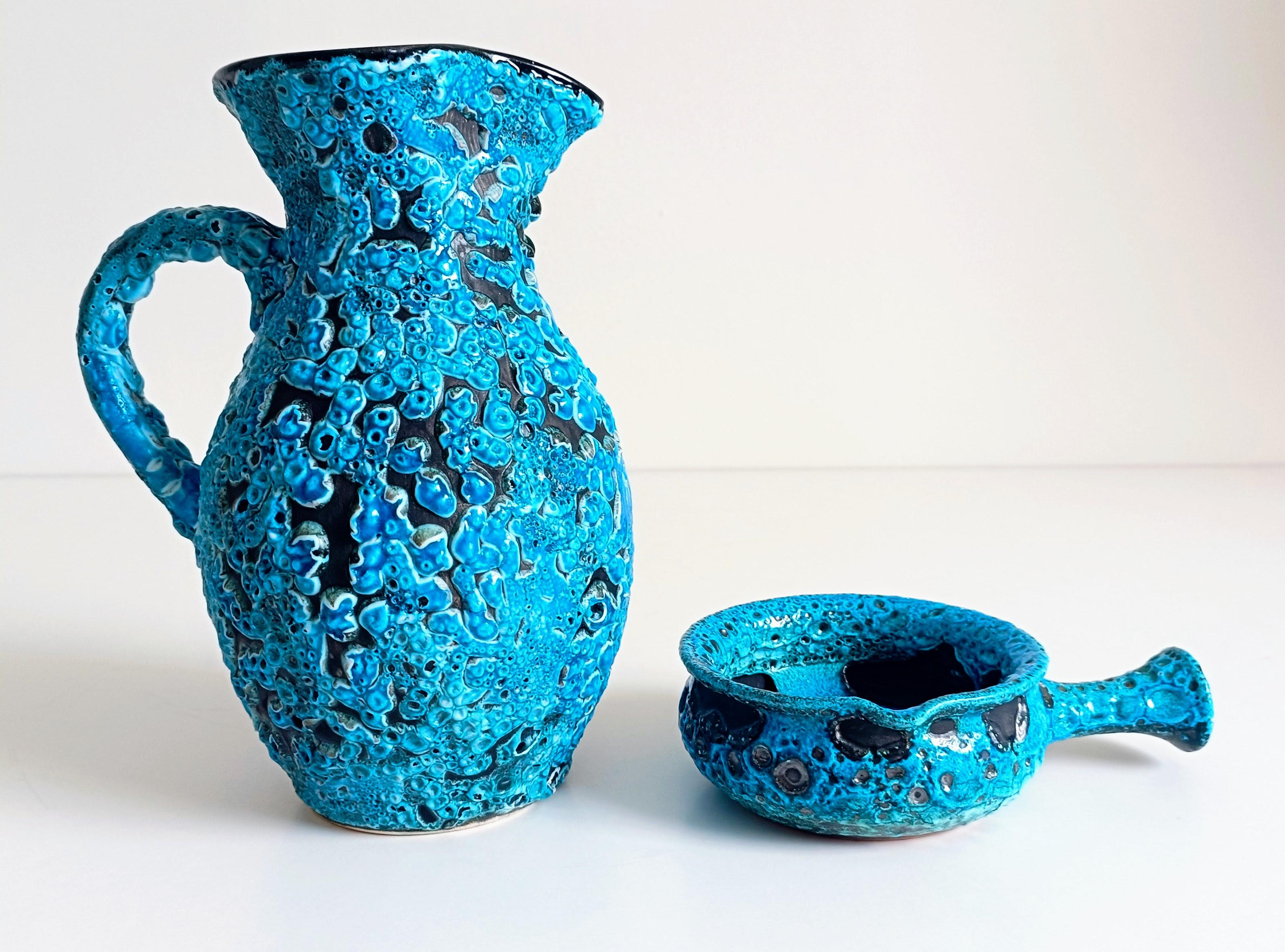 Céramiques bleues du milieu du siècle par Charles Cart ¨Emaux des Glaciers¨, France, années 1960 en vente 12