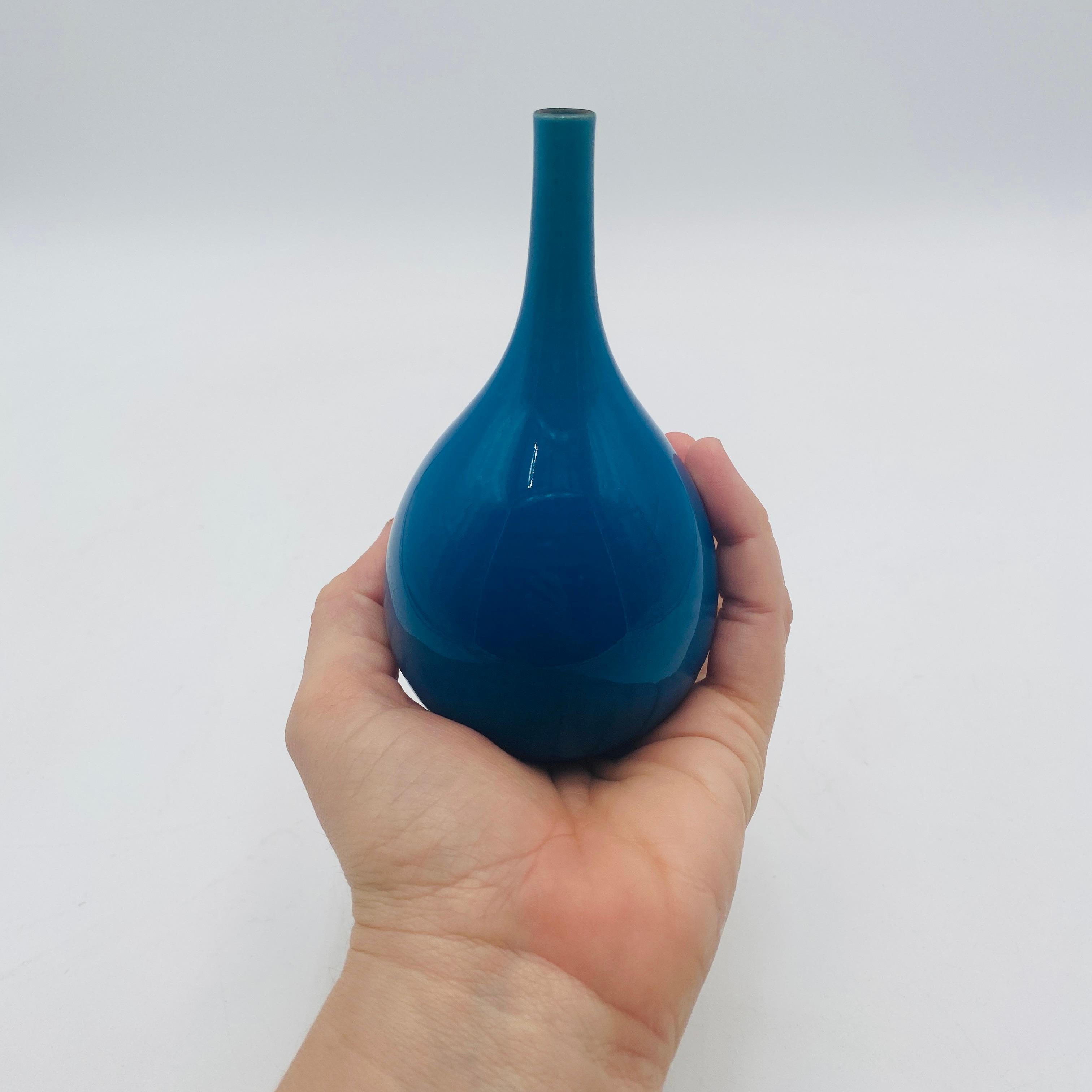 Vasi a goccia blu di metà secolo Carl-Harry Stålhane Rörstrand, Svezia, anni '60 in vendita 1