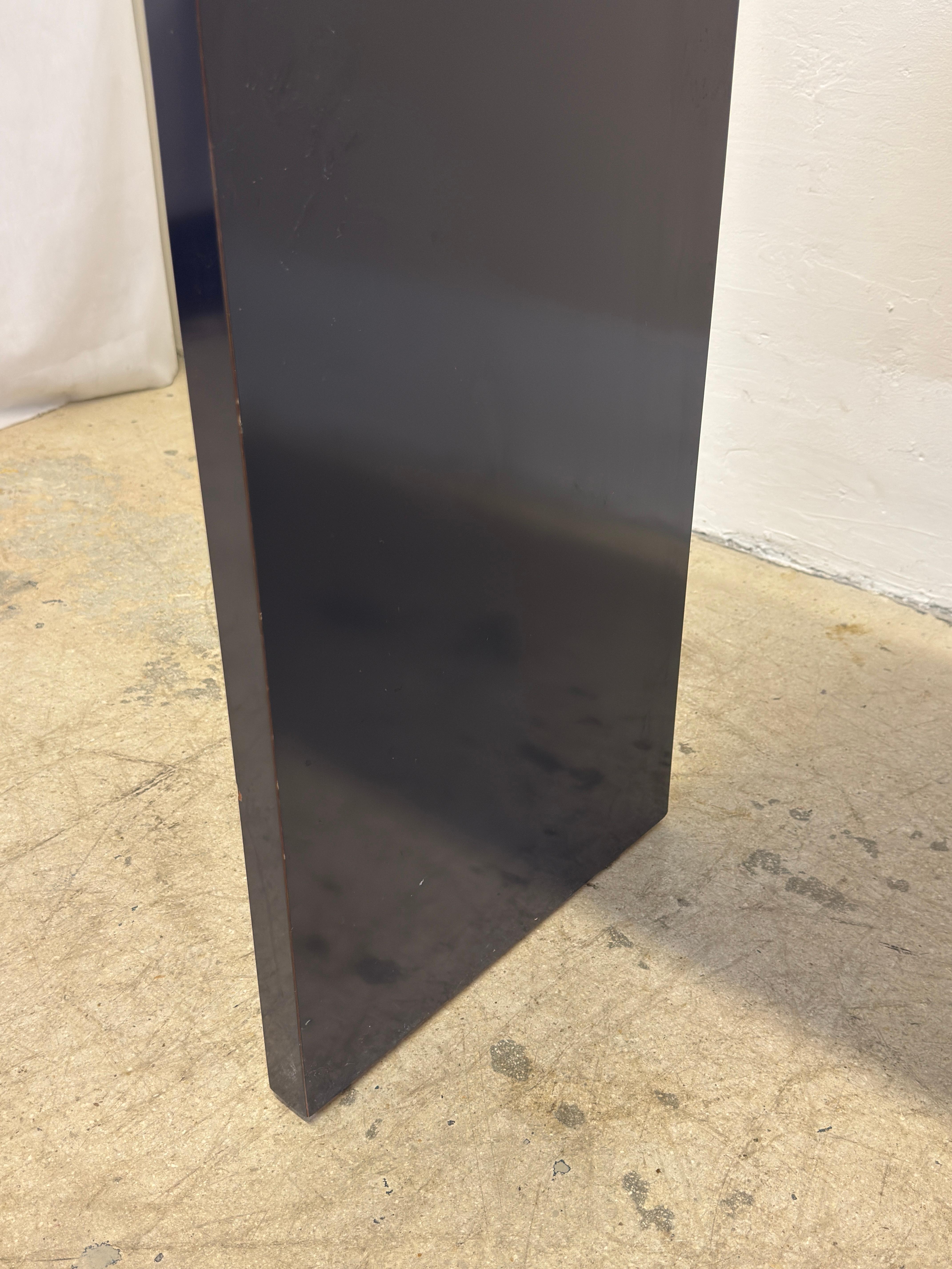 Mid-Century Blue Laminate Waterfall Console Table, 1970s For Sale 10