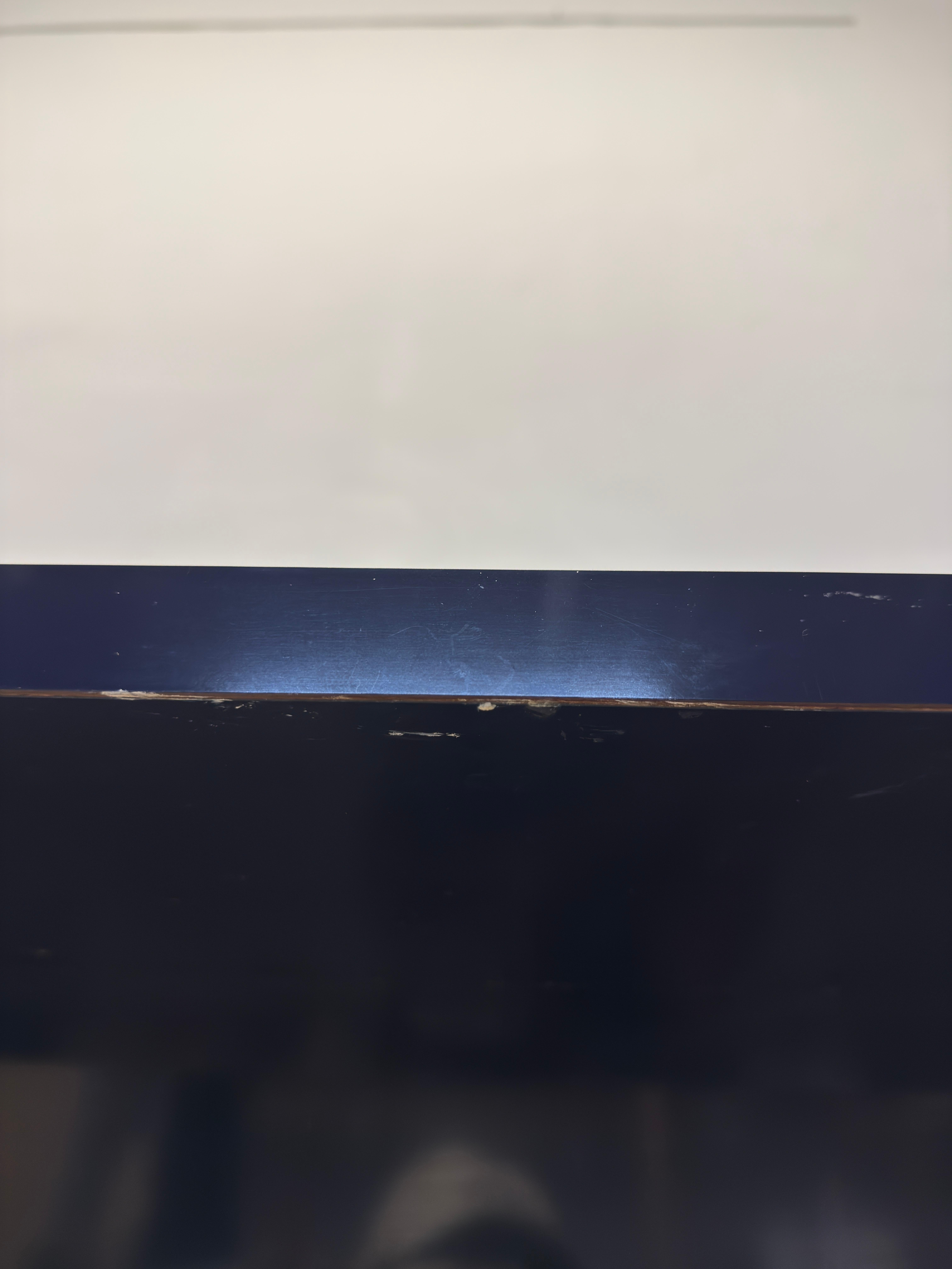 Mid-Century Blue Laminate Waterfall Console Table, 1970s For Sale 12