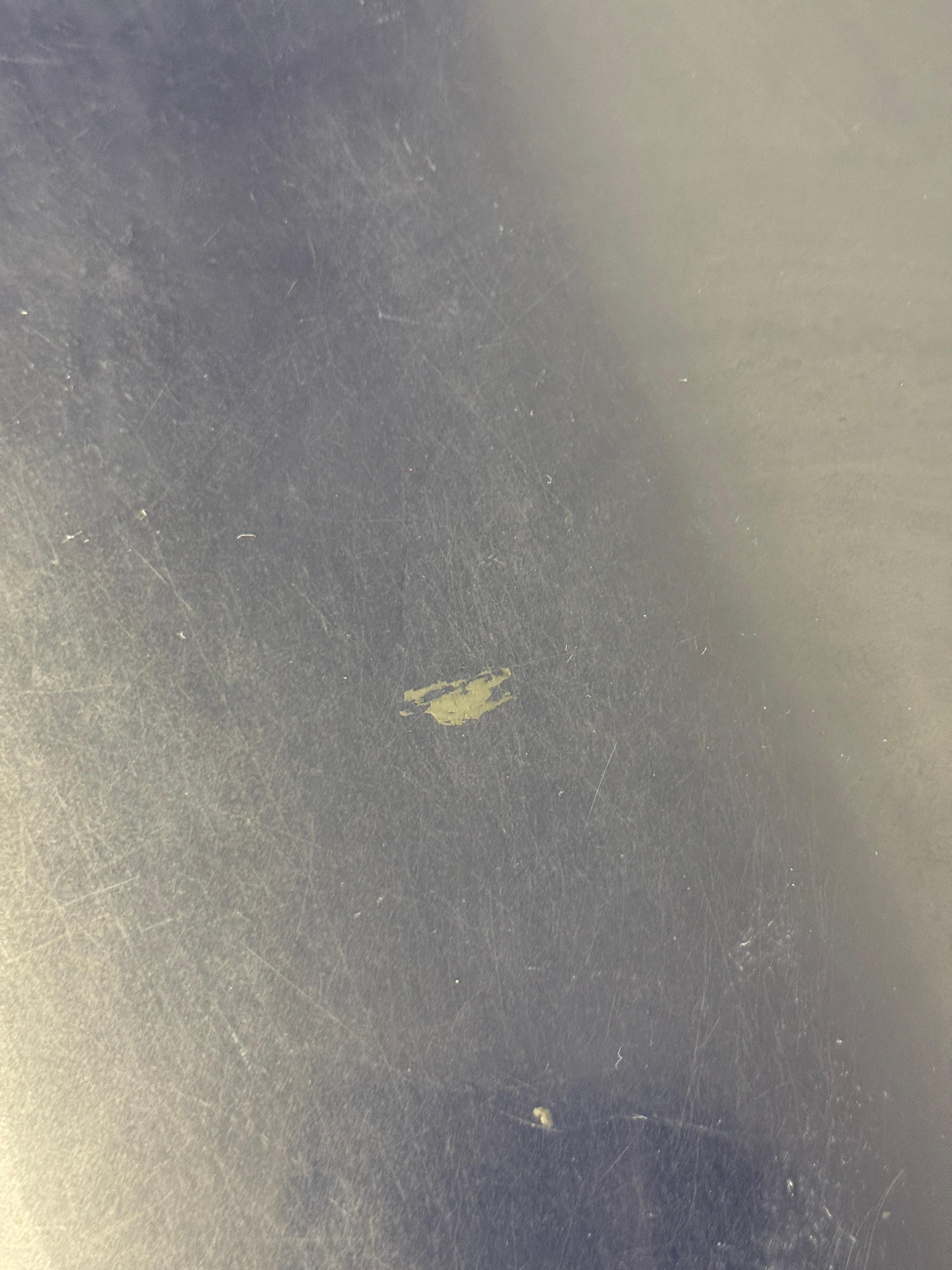 Mid-Century Blue Laminate Waterfall Console Table, 1970s For Sale 13