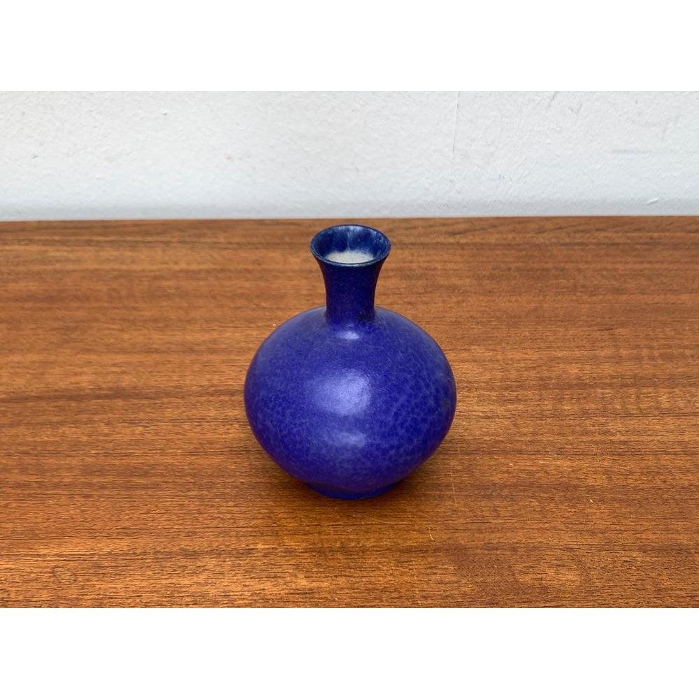 Mid-Century Blue Minimalist Vase, 1960s For Sale 5