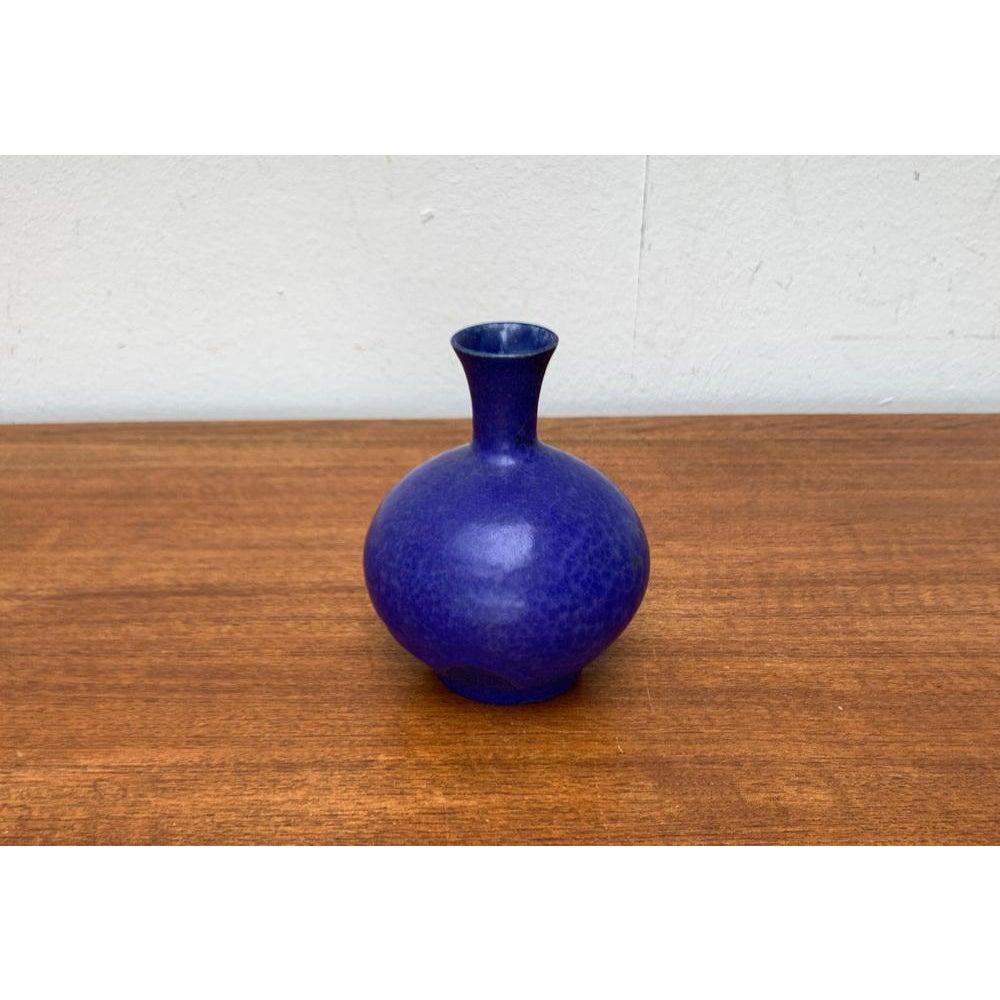 Mid-Century Modern Mid-Century Blue Minimalist Vase, 1960s For Sale