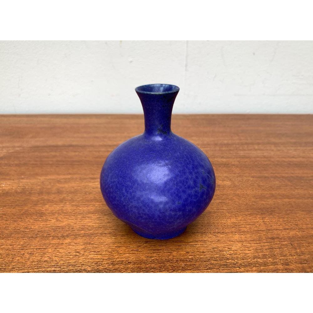 20th Century Mid-Century Blue Minimalist Vase, 1960s For Sale