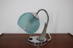 Mid-Century Blue Table Lamp, 1950's