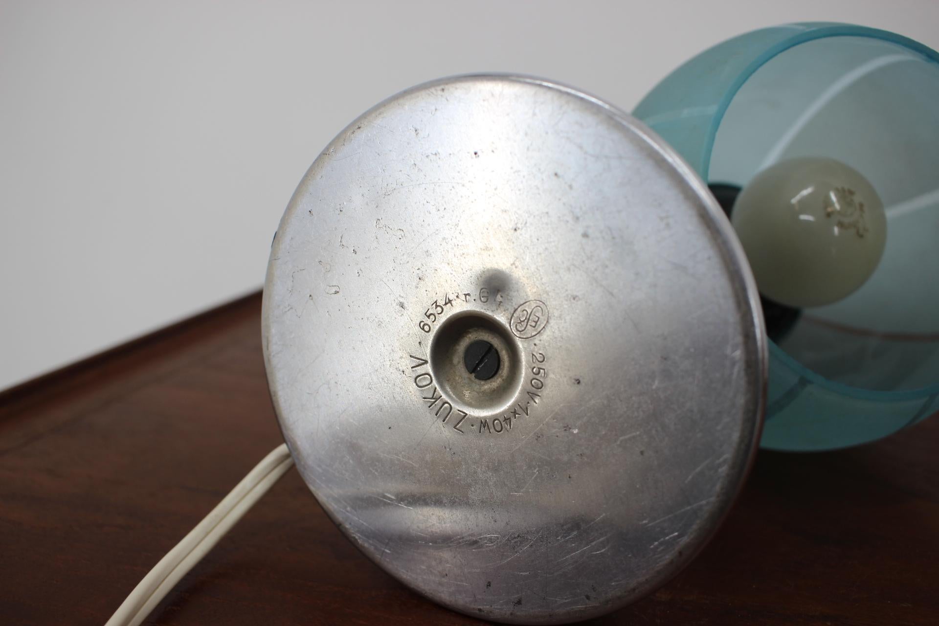 Mid-20th Century Mid-Century Blue Table Lamp, 1950's For Sale