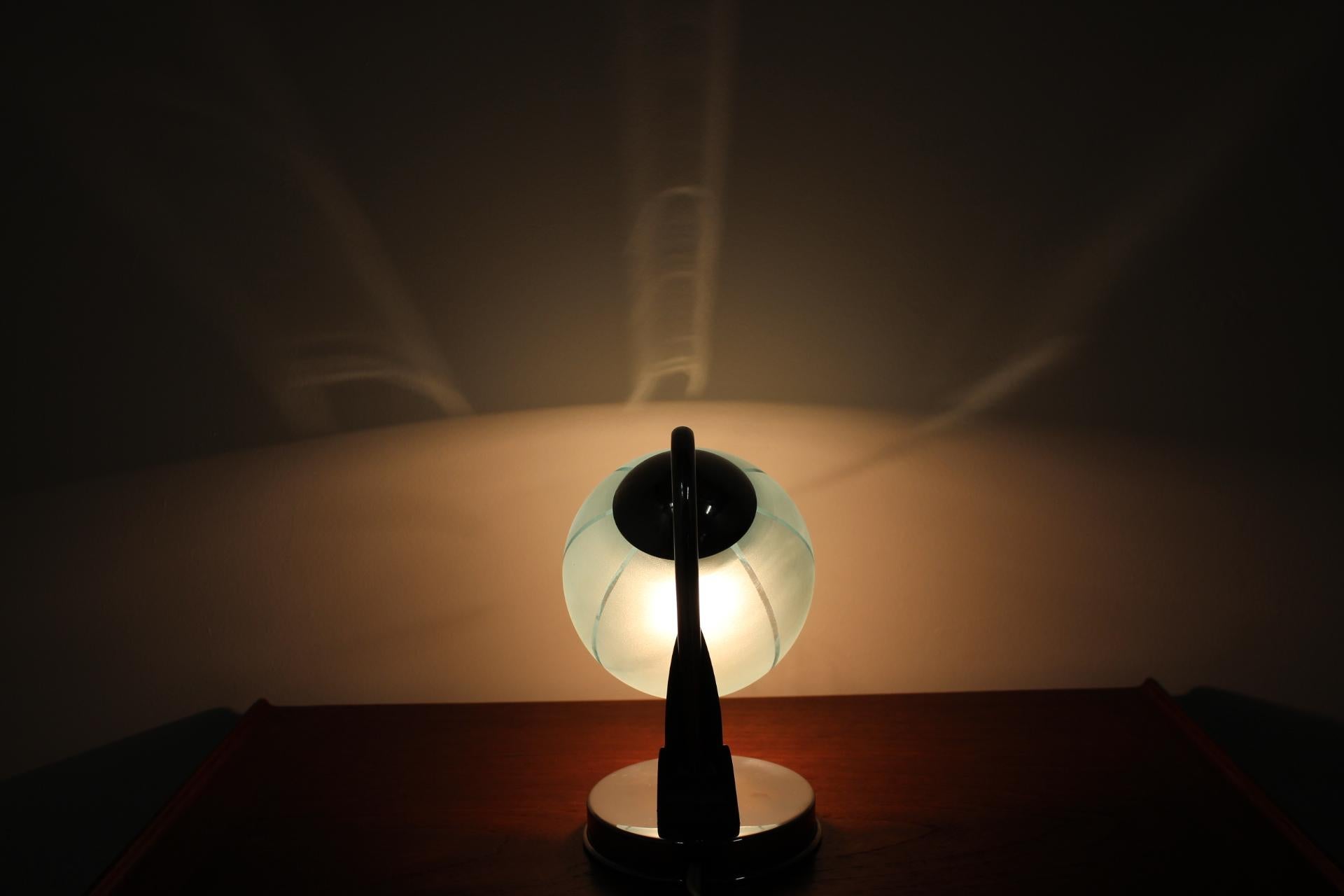 Mid-Century Blue Table Lamp, 1950's For Sale 1