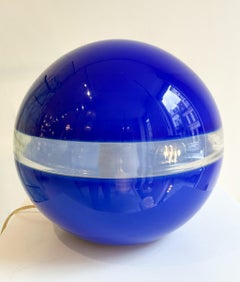 Mid-Century Blue Table Lamp by Carlo Nason for Mazzega, 1960s