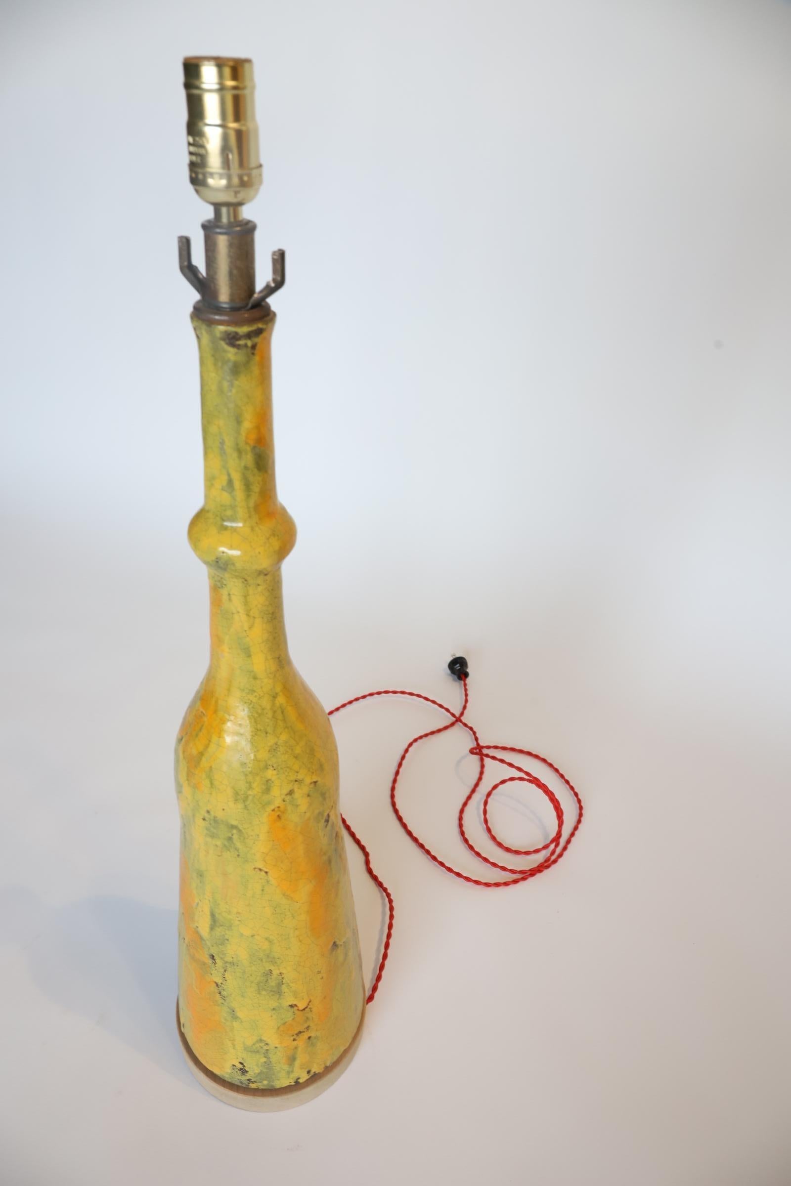 Céramique Lampe à poser Boho en céramique émaillée du milieu du siècle dernier en vente
