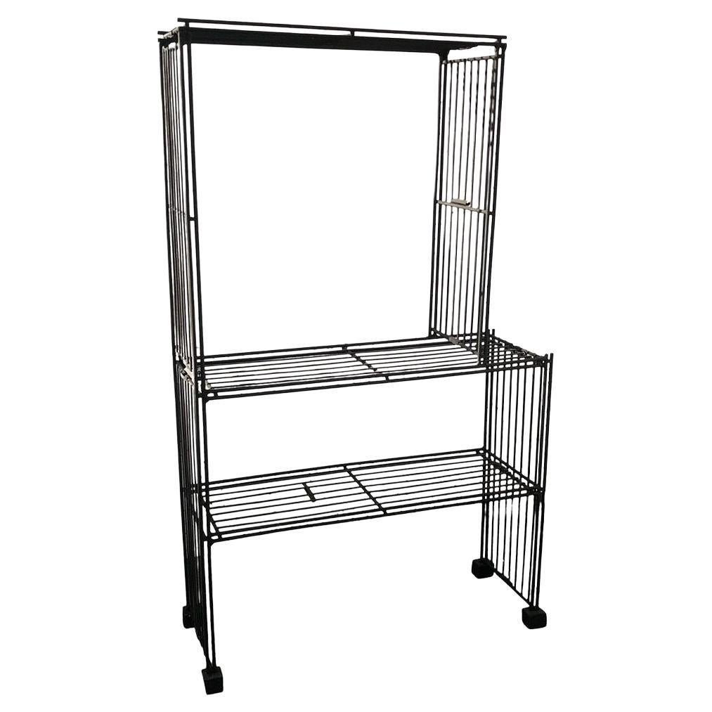 Mid-Century 3-Tier Eisen Draht Kunst Display Regal Bücherregal Etagere