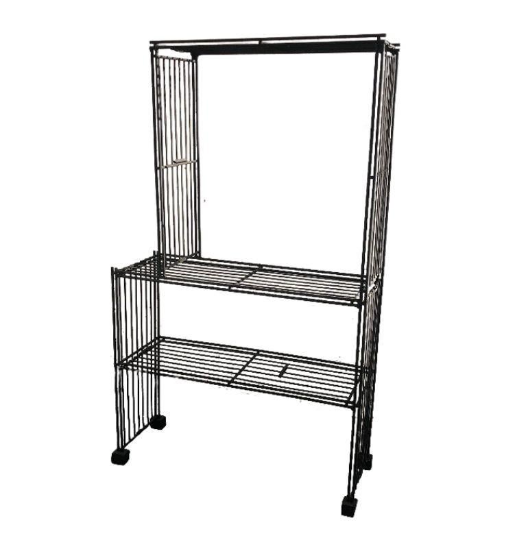 Mid-Century moderno Scaffale espositivo in filo di ferro a 3 piani del Mid-Century, libreria Etagere in vendita