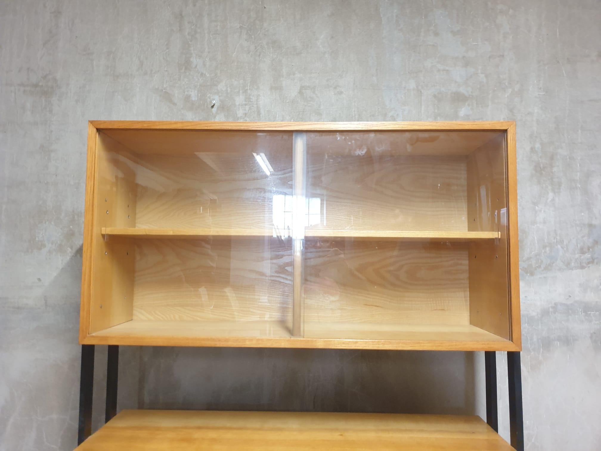 Metal Mid century Bookcase, 1960´s, Czechoslovakia For Sale