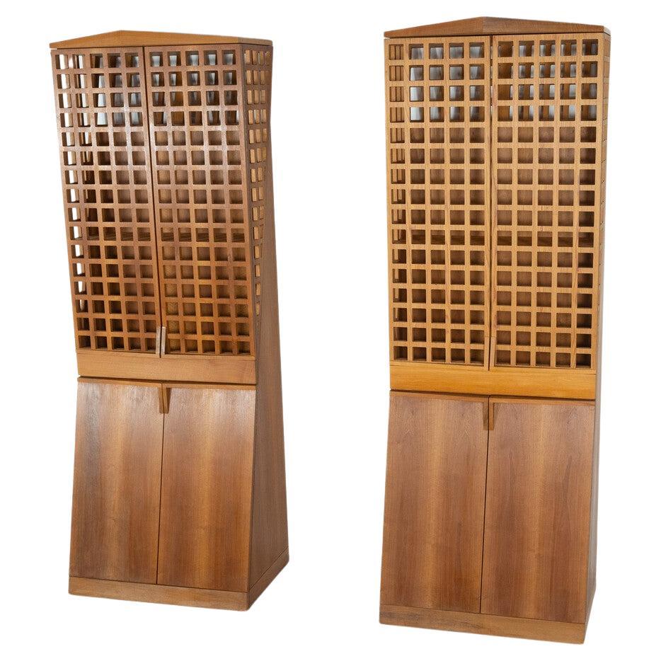 Mid-Century Bookcase by Adriano 
Paolo Suman, Giorgetti, 1980s - 2 Available For Sale