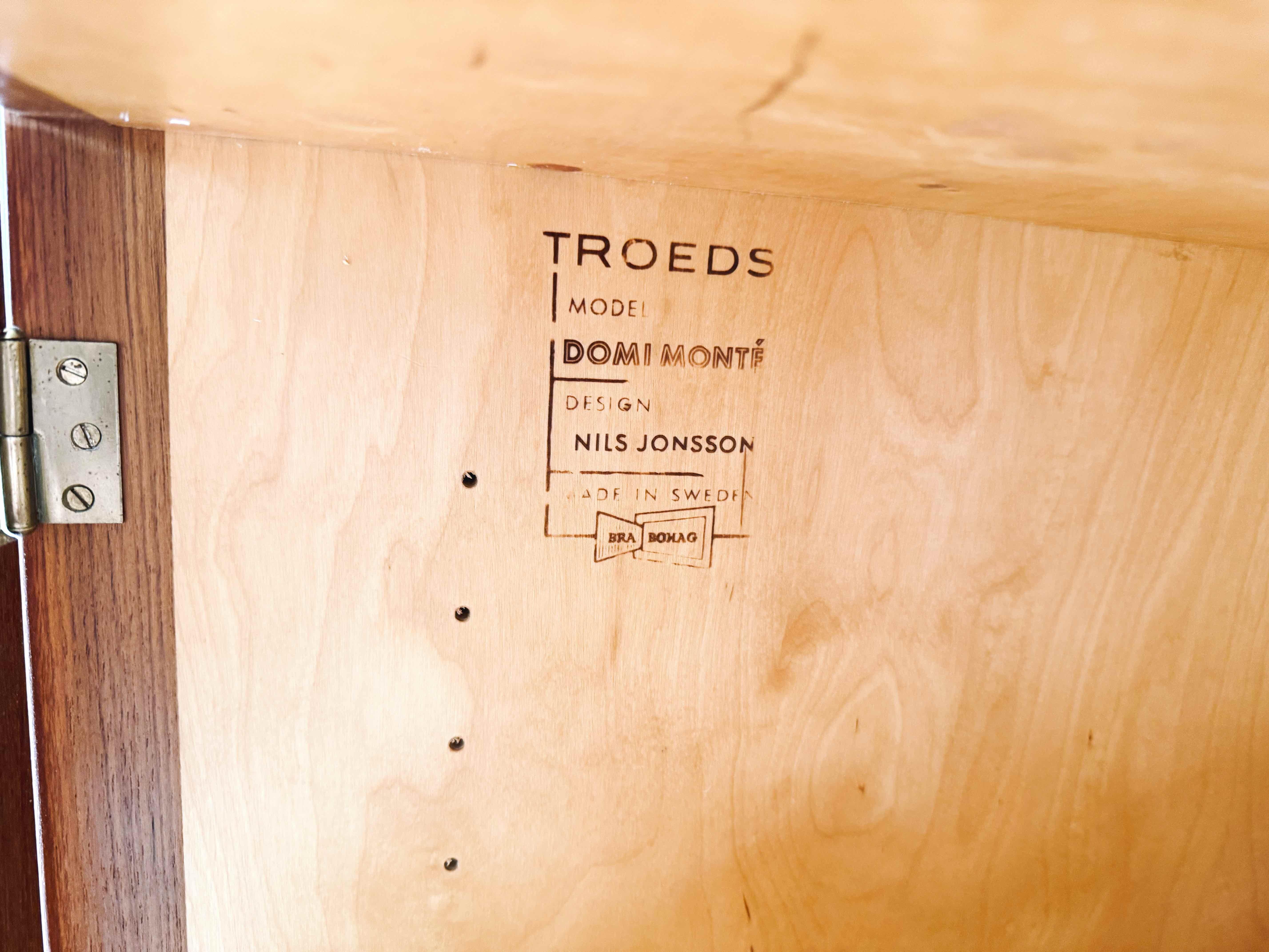 Mid Century Bücherregal Troeds Nils Jonsson Teak Schweden Domi Monté (Teakholz) im Angebot