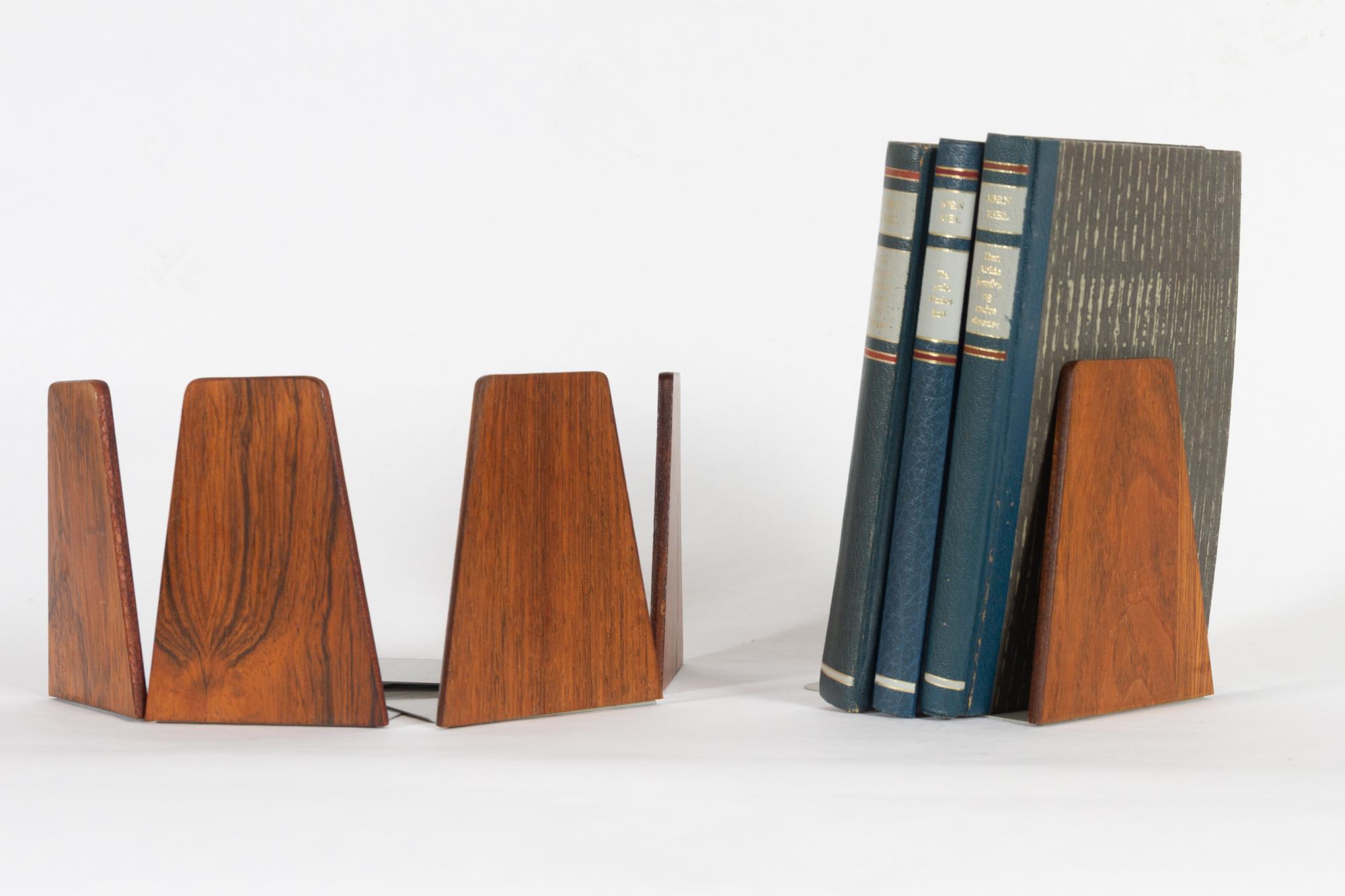 Midcentury Bookends by Kai Kristiansen for FM 1960s, Set of 5 4