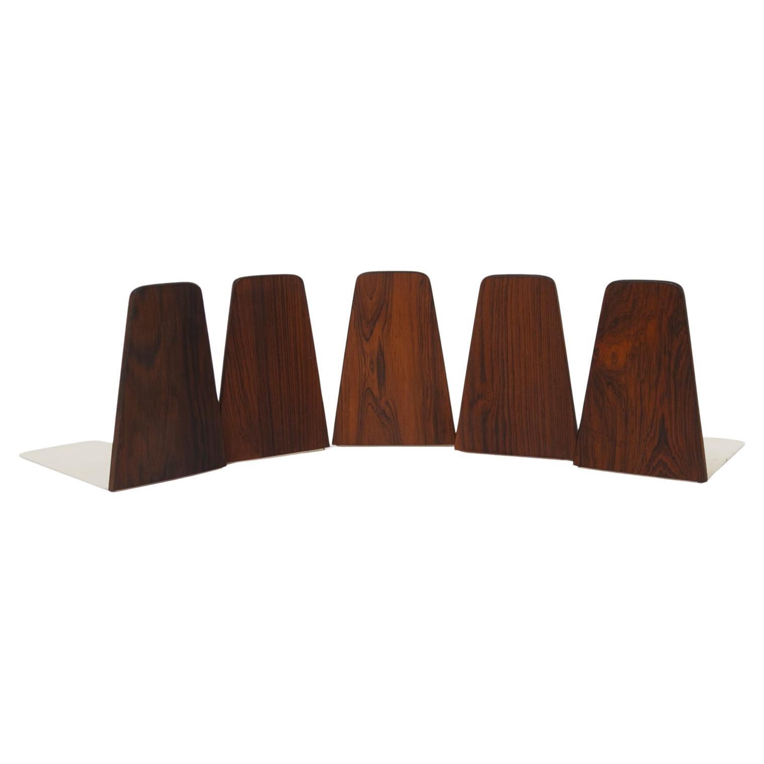 Mid-Century Bookends by Kai Kristiansen for FM 1960s, Set of 5