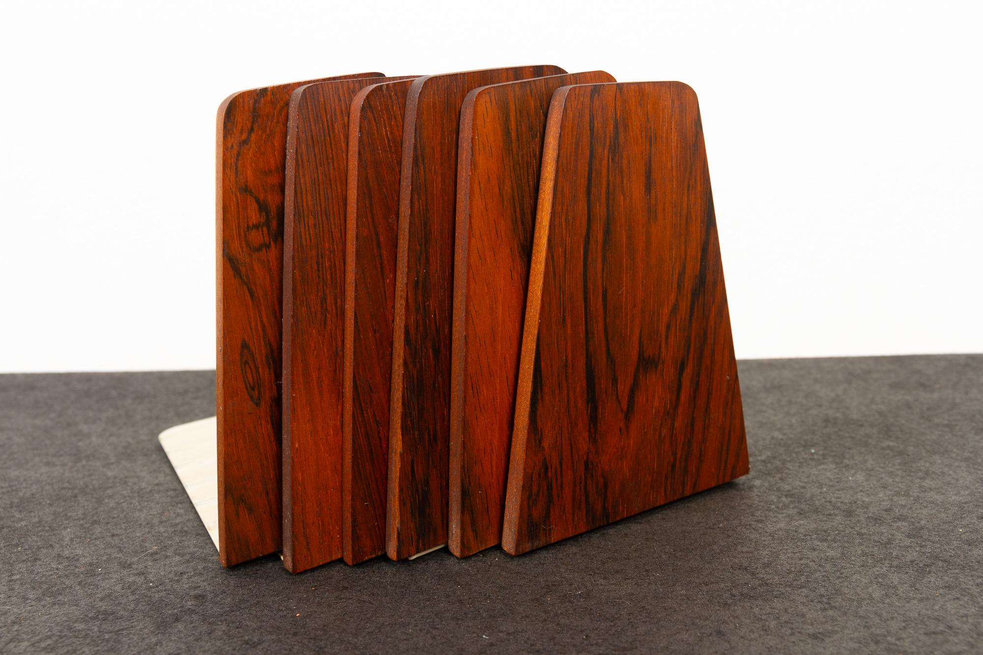 Mid-Century Bookends by Kai Kristiansen for FM 1960s, Set of 6 3