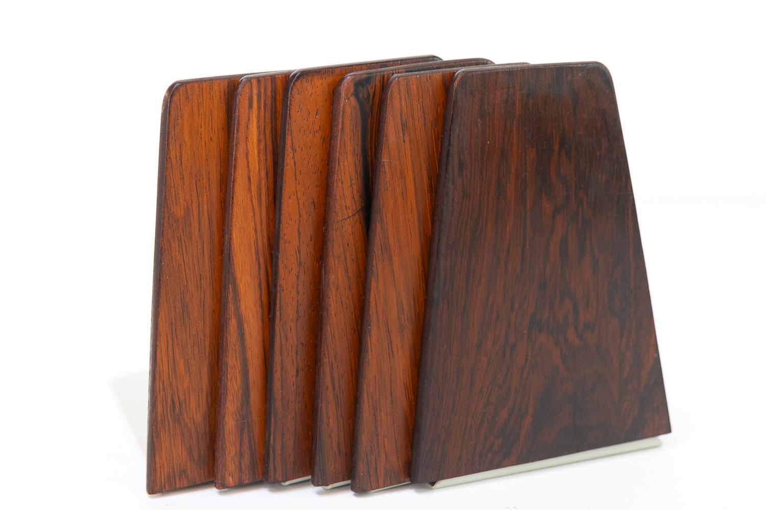 Mid-Century Bookends by Kai Kristiansen for FM 1960s, Set of 6. 3