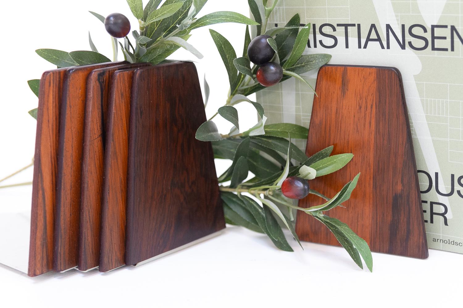 Mid-Century Bookends by Kai Kristiansen for FM 1960s, Set of 6. 6