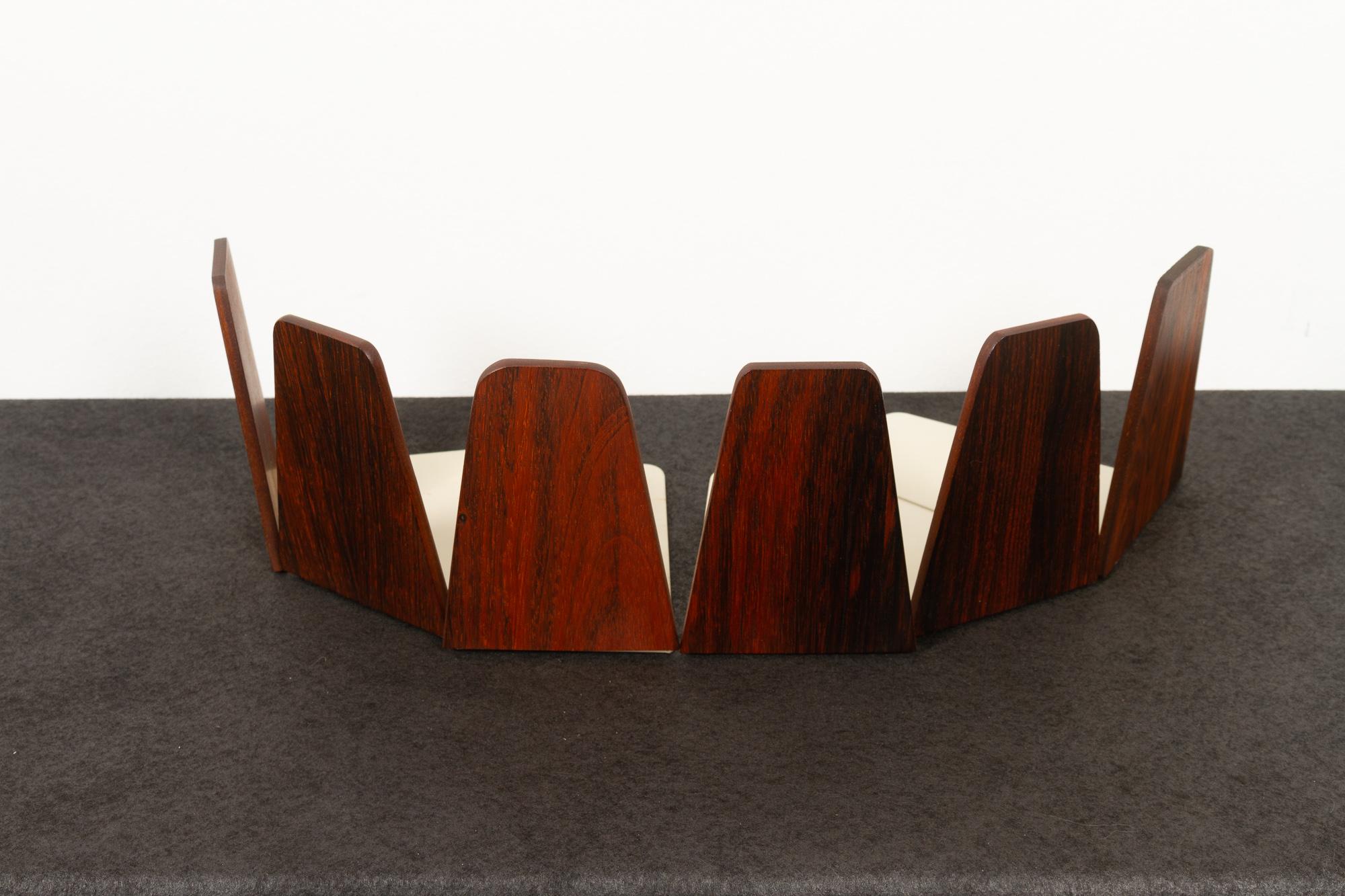 Mid-Century Bookends by Kai Kristiansen for FM 1960s, Set of 6 6