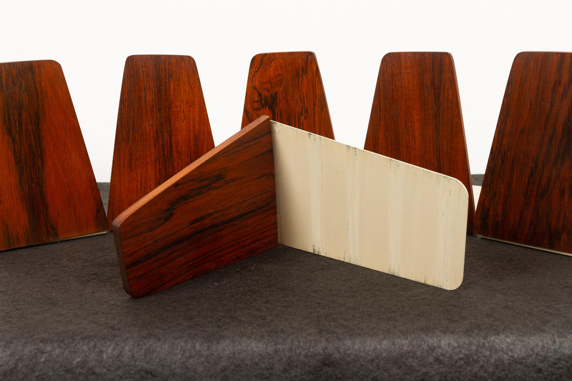 Mid-Century Modern Mid-Century Bookends by Kai Kristiansen for FM 1960s, Set of 6