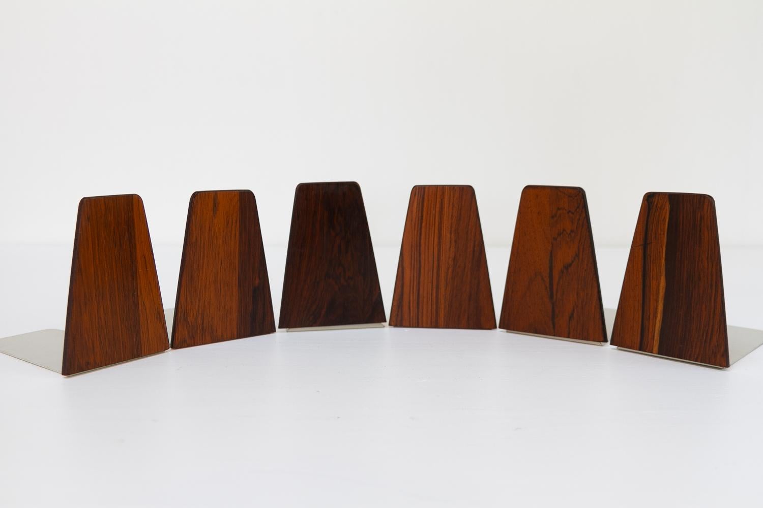 Mid-20th Century Mid-Century Bookends by Kai Kristiansen for FM 1960s, Set of 6.