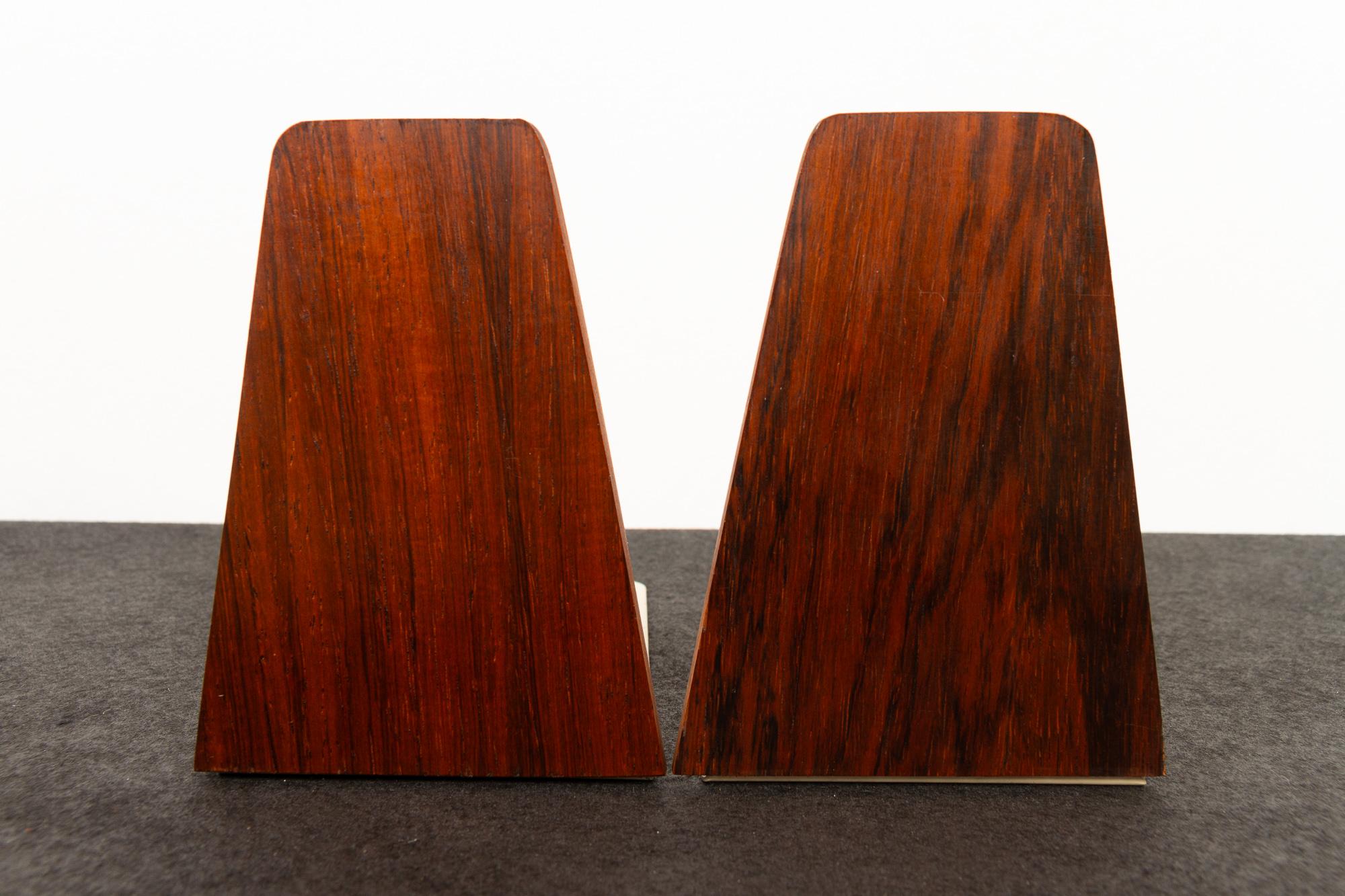 Hardwood Mid-Century Bookends by Kai Kristiansen for FM 1960s, Set of 6
