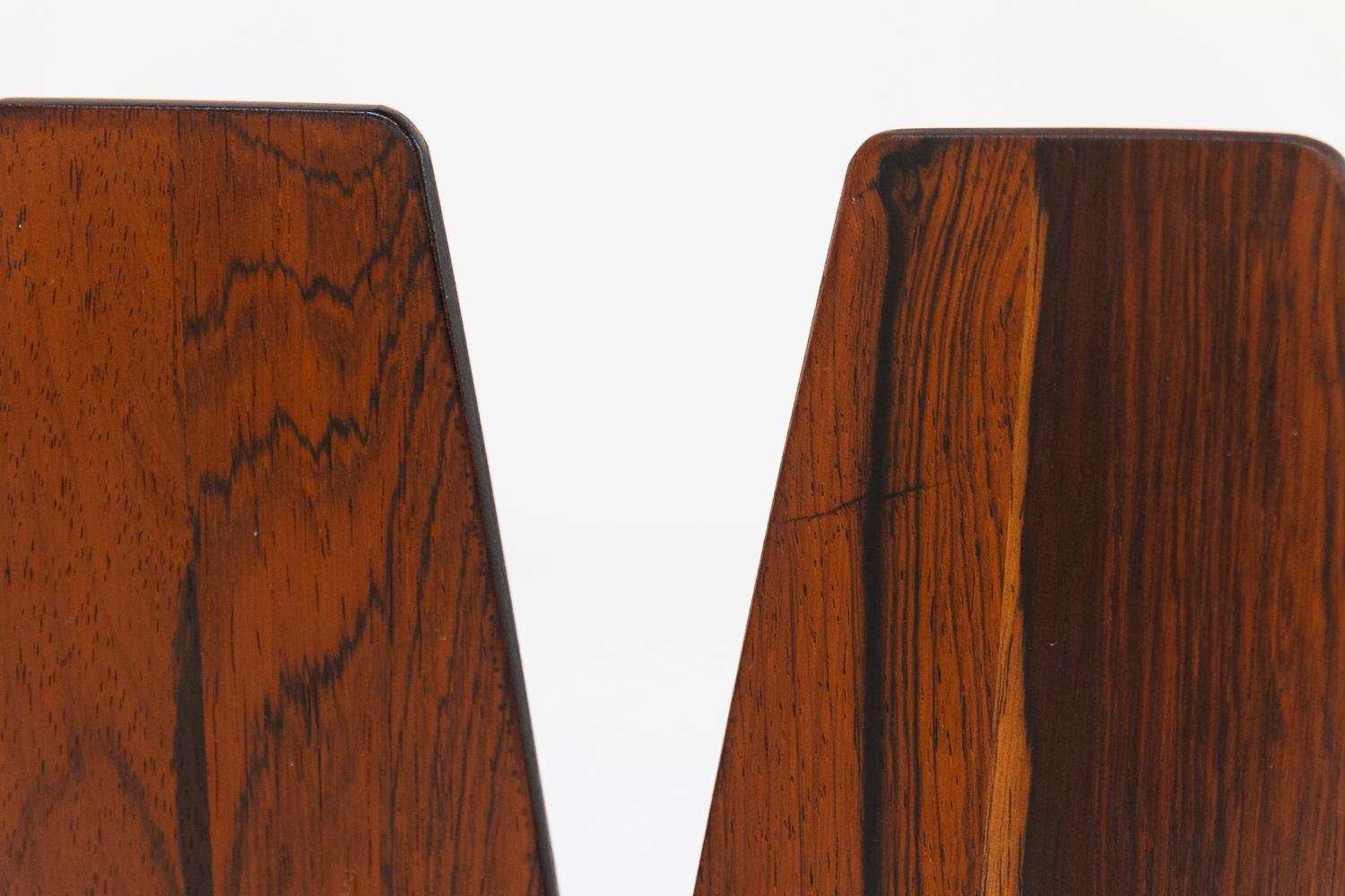 Mid-Century Bookends by Kai Kristiansen for FM 1960s, Set of 6. 2