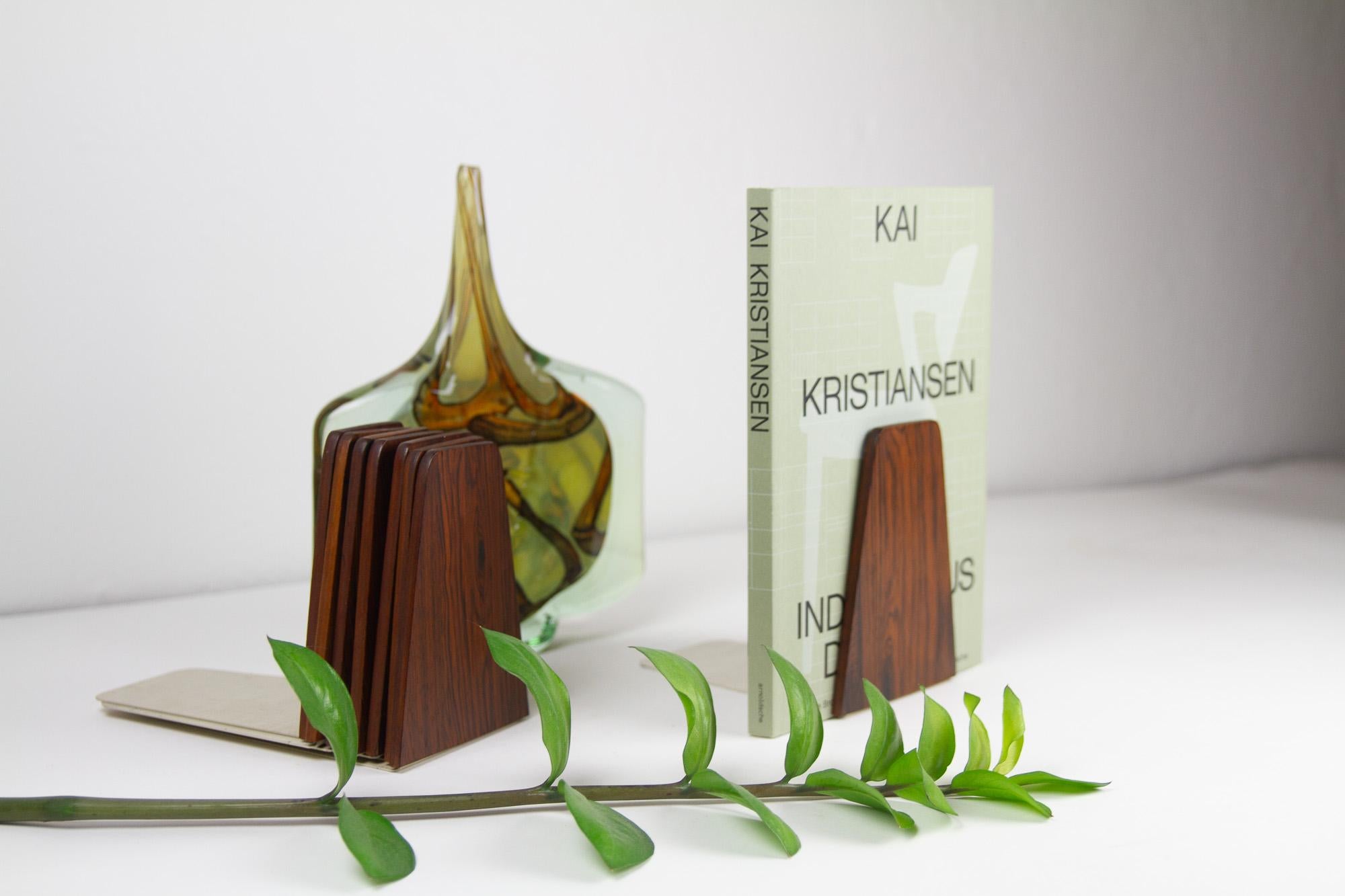 Mid-Century Bookends by Kai Kristiansen for FM 1960s, Set of 8 1