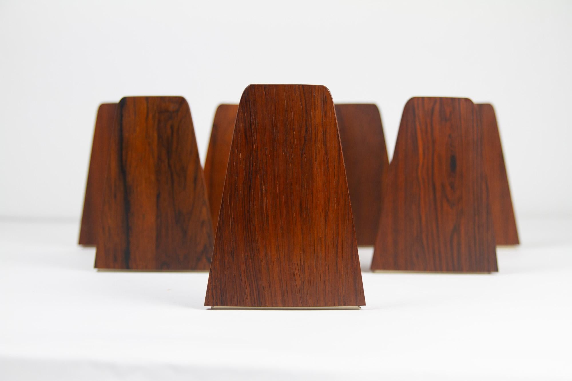 Mid-Century Bookends by Kai Kristiansen for FM 1960s, Set of 8 5