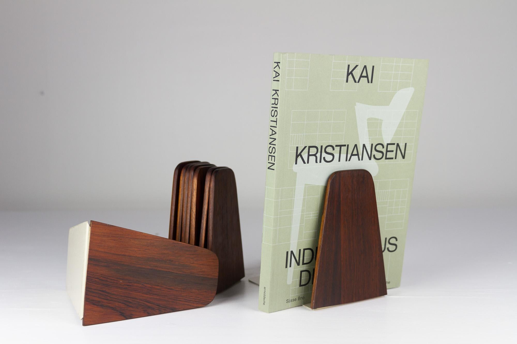 Mid-Century Bookends by Kai Kristiansen for FM 1960s, Set of 9 For Sale 5
