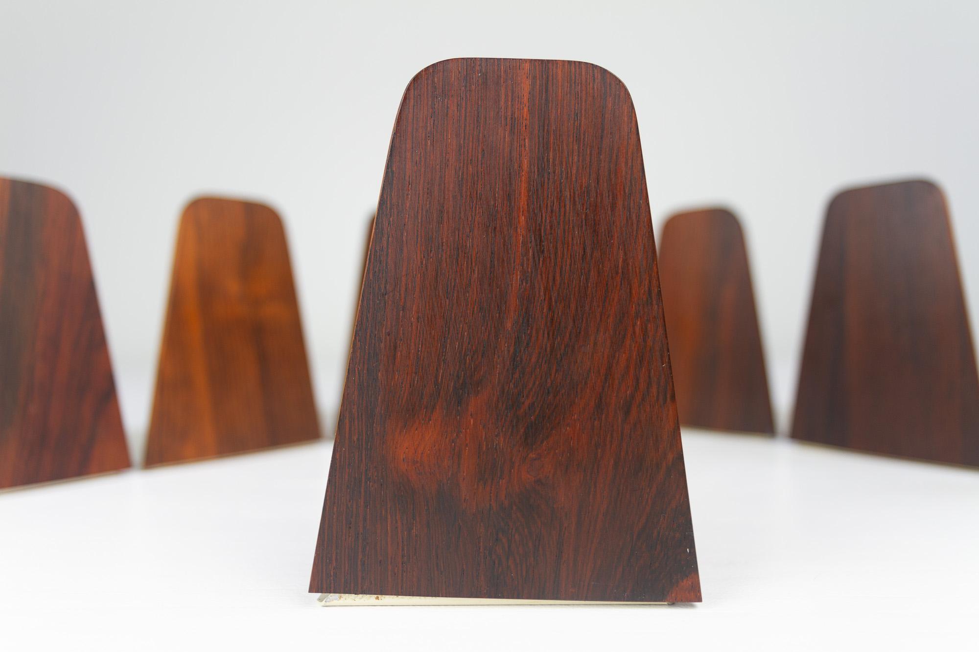 Mid-Century Bookends by Kai Kristiansen for FM 1960s, Set of 9 For Sale 2