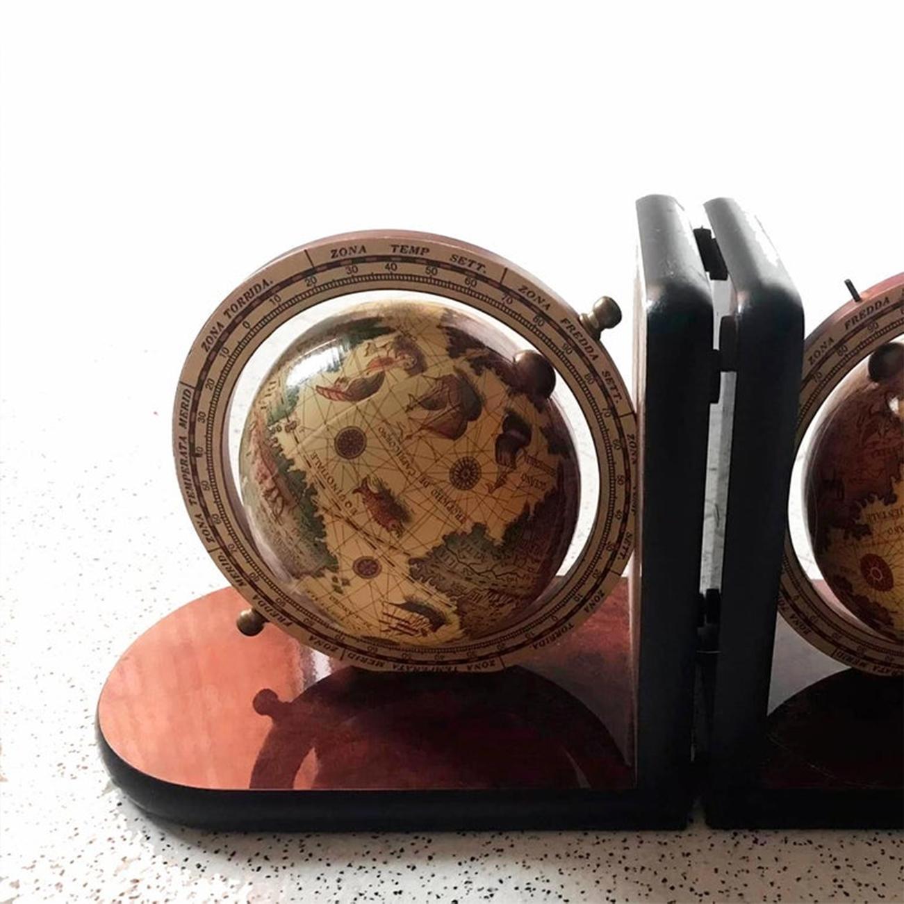 20th Century Mid-Century Bookends World Globe