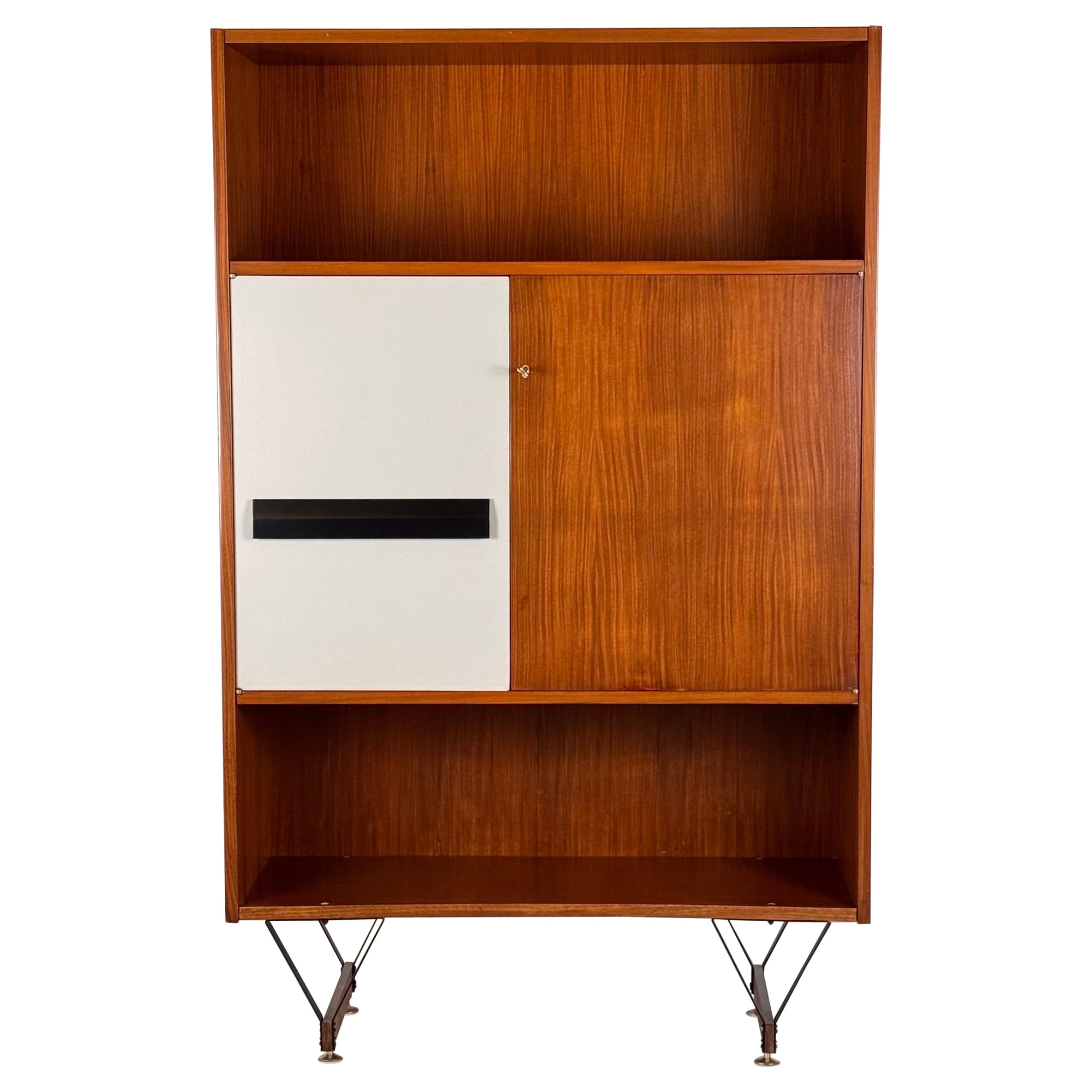 Mid-Century Bookshelf with Cabinet by Enzo Strada for Fratelli Tenani, 1960s