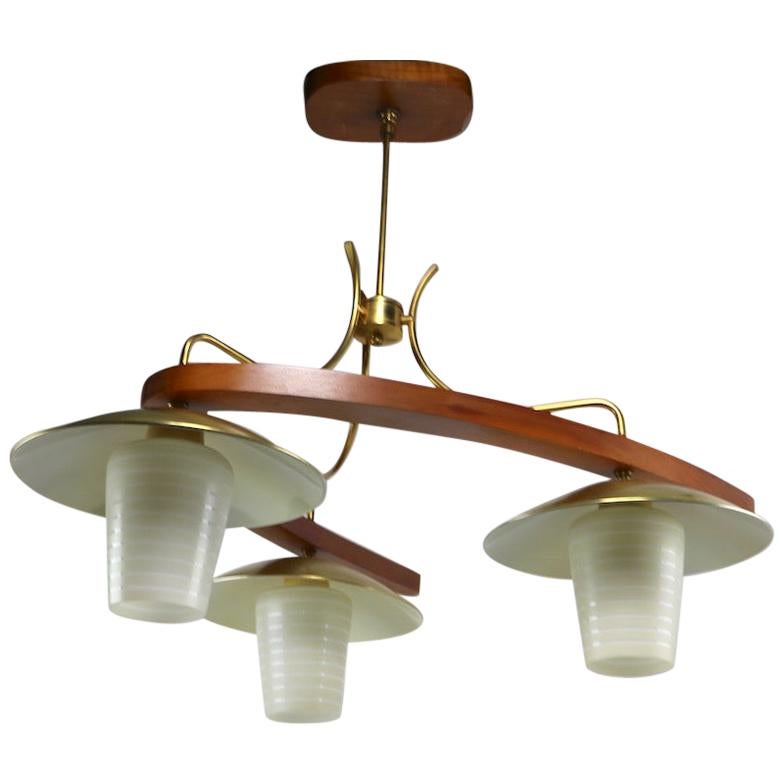 Midcentury Boomerang Chandelier