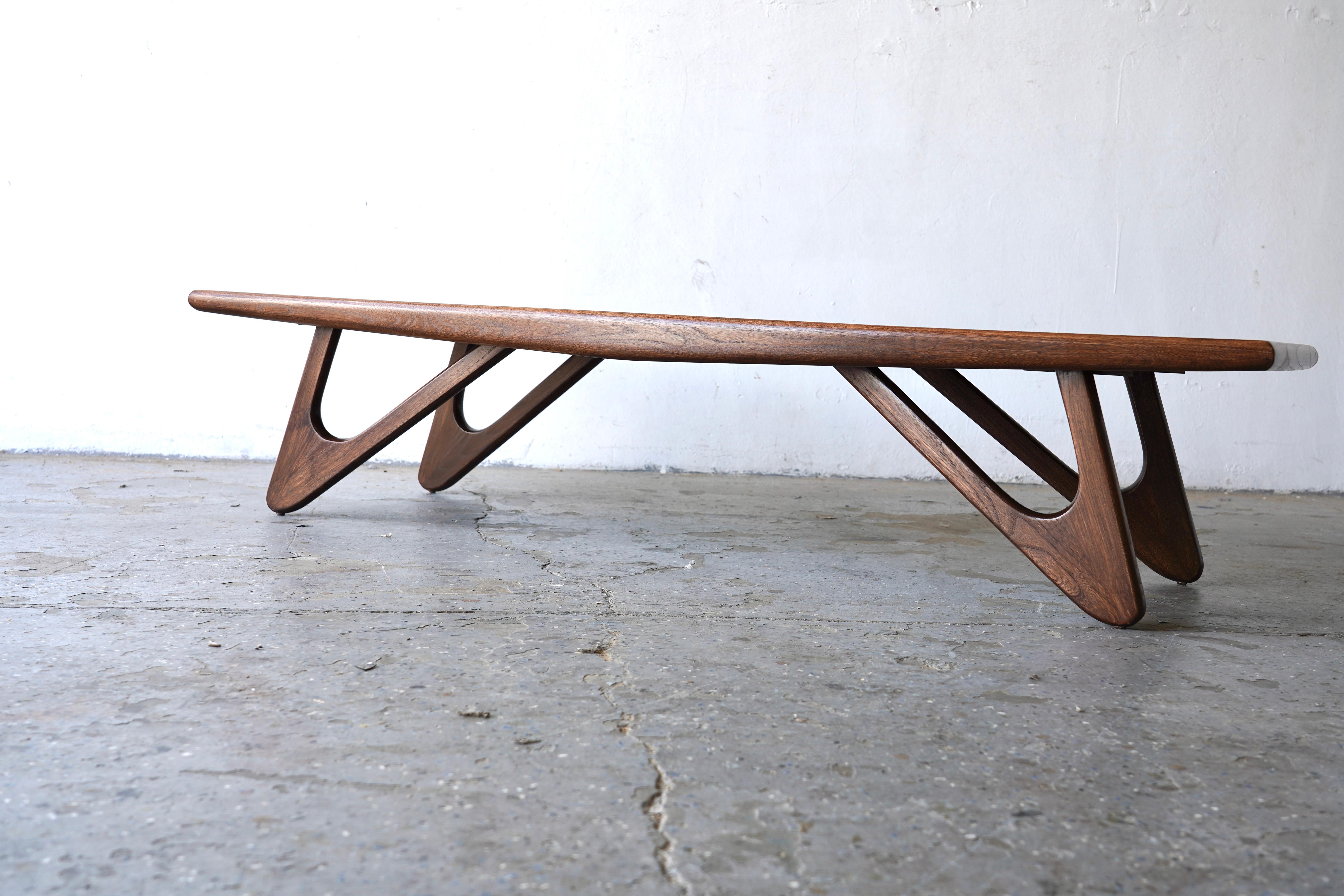 Ash Mid-Century Boomerang Leg Coffee Table by Kroehler – American Leisure Line