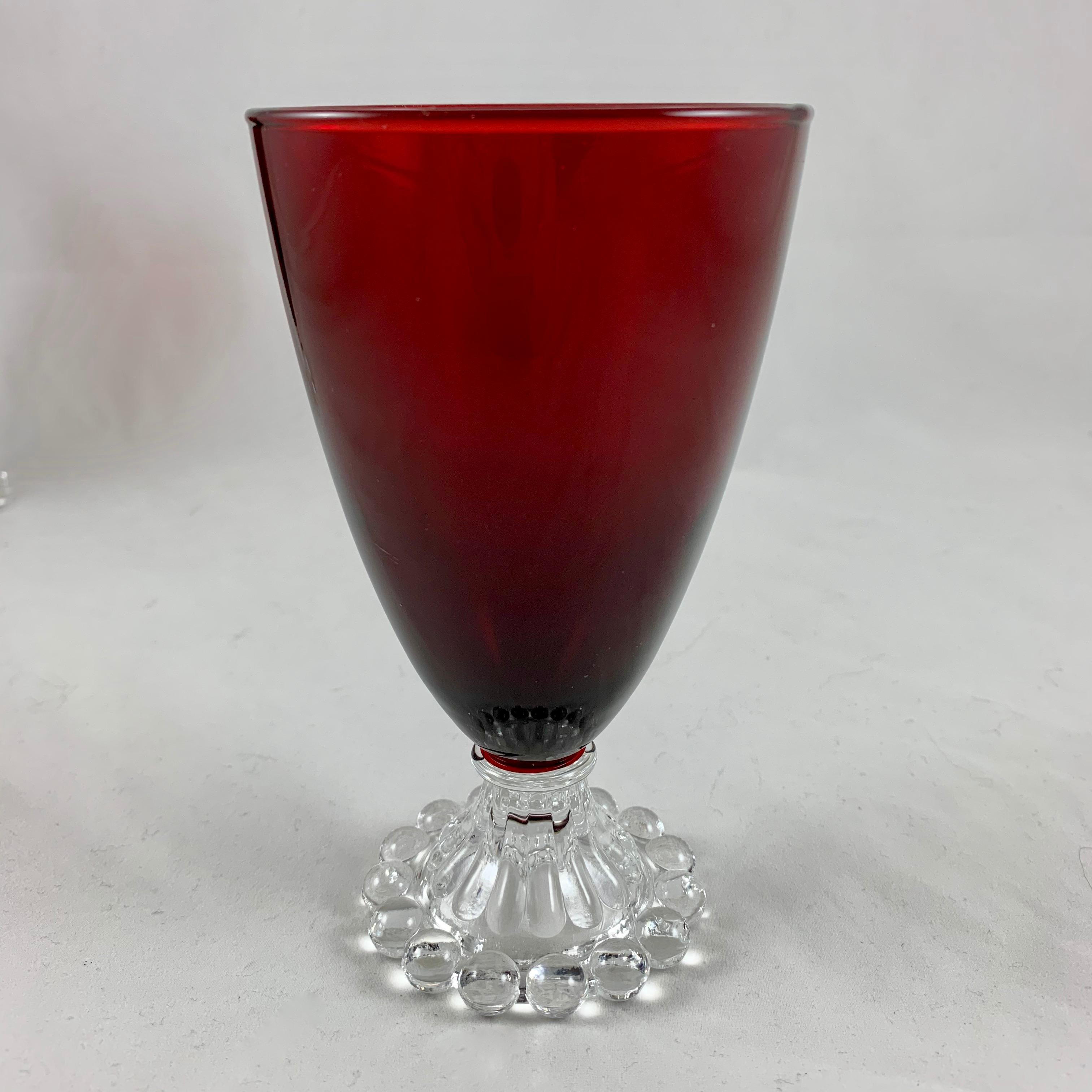 anchor hocking ruby red glassware