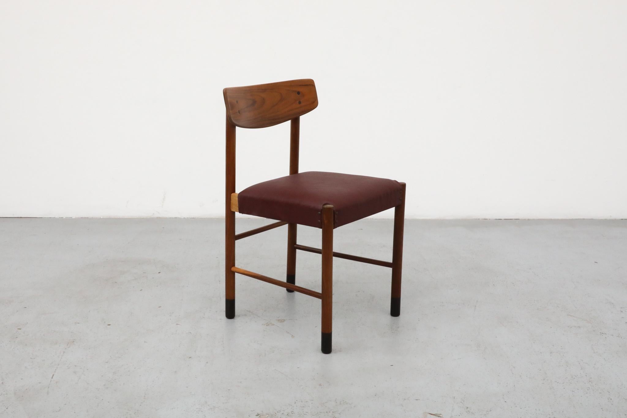 Mid-Century Borge Mogensen Style Danish Teak Chair For Sale 4