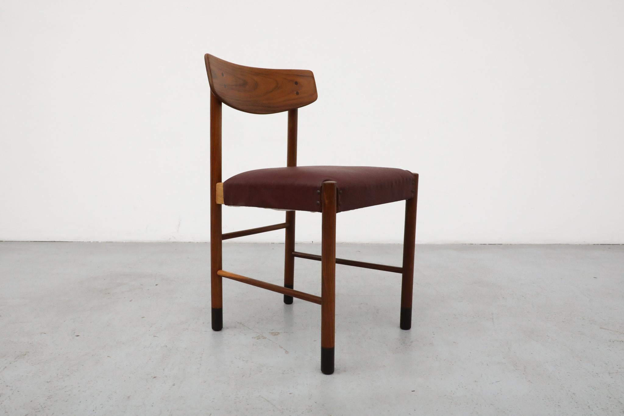 Mid-Century Borge Mogensen Style Danish Teak Chair For Sale 5
