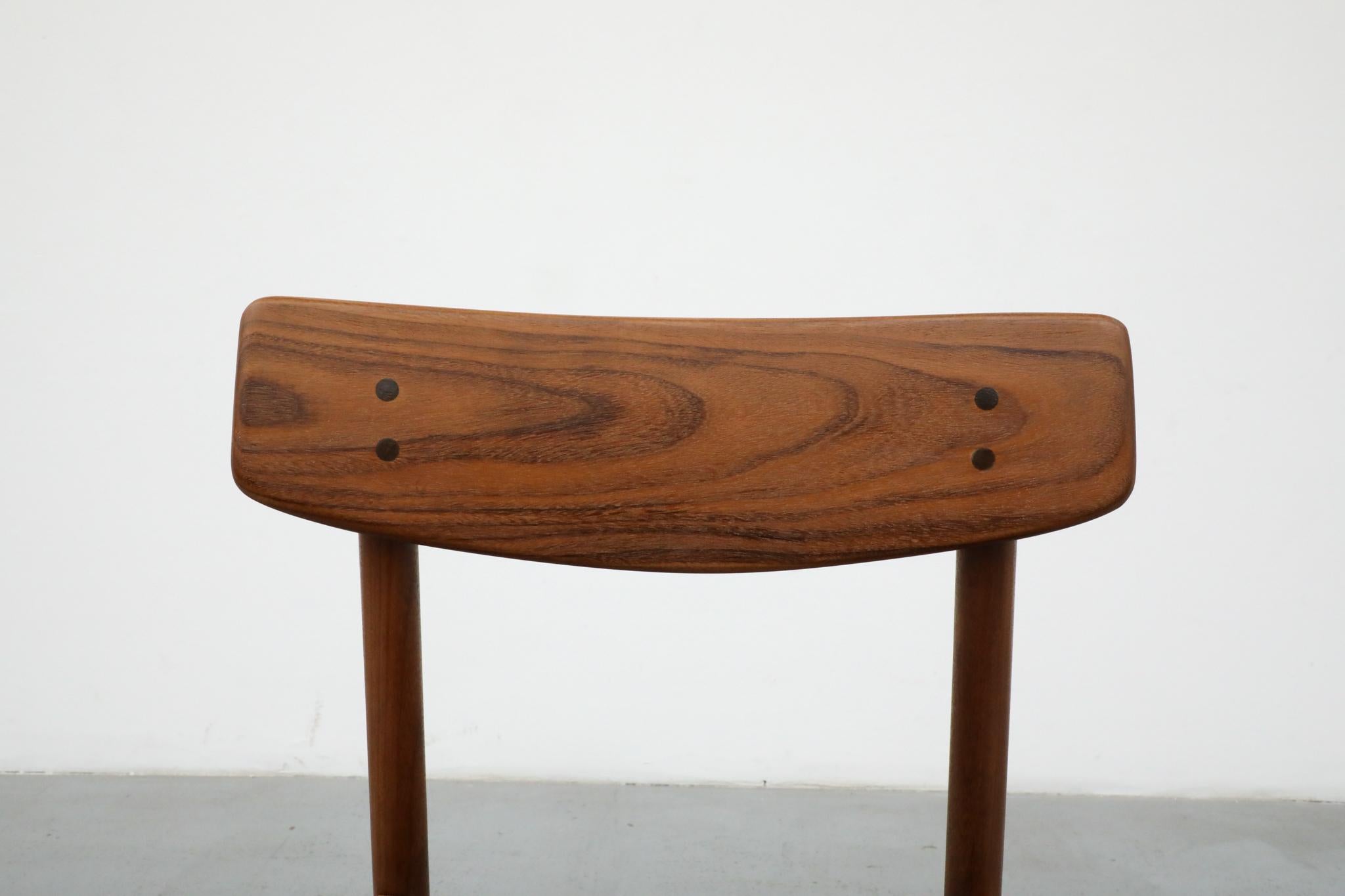 Mid-Century Borge Mogensen Style Danish Teak Chair For Sale 6