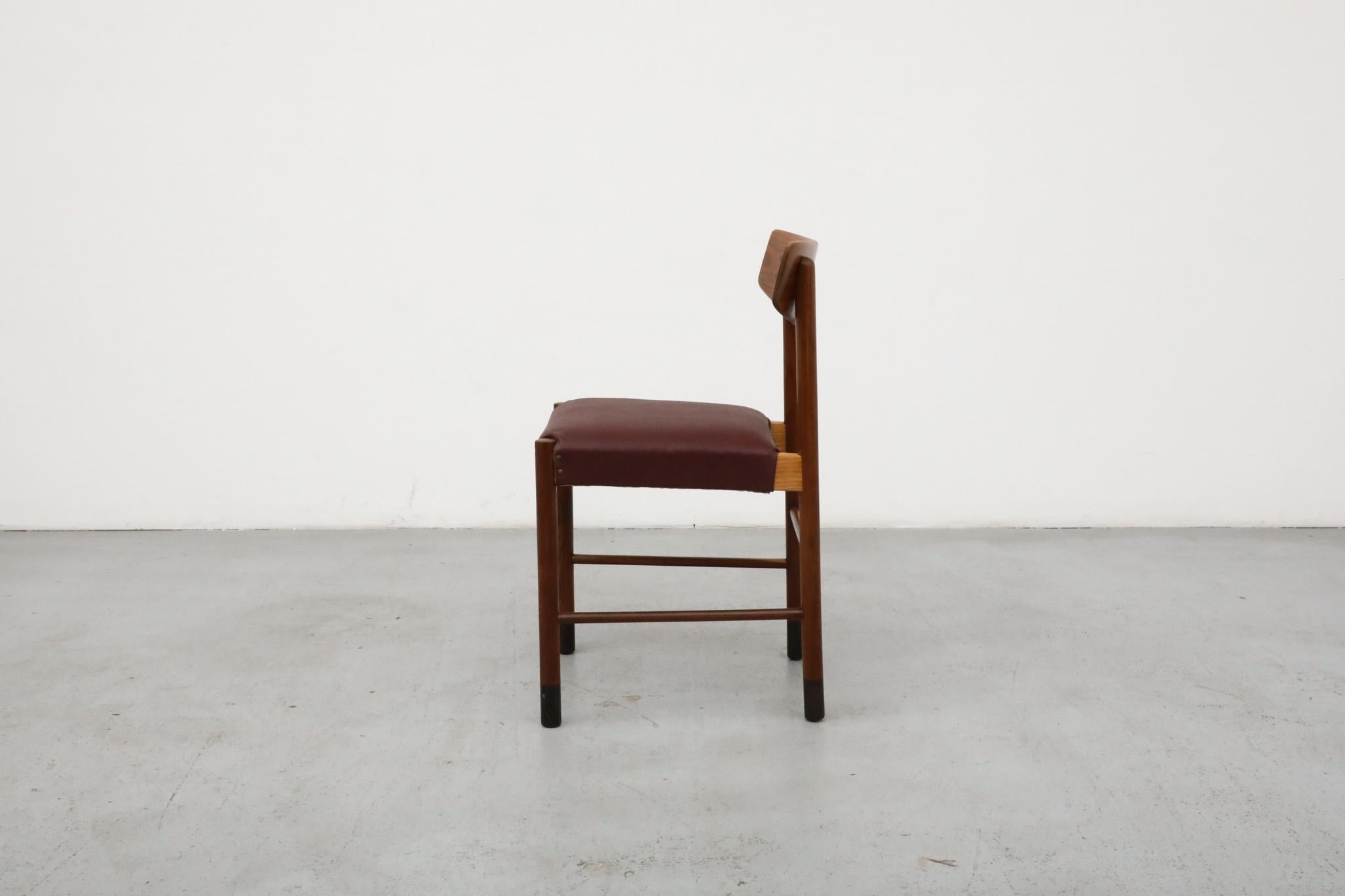 Mid-Century Borge Mogensen Style Danish Teak Chair In Good Condition For Sale In Los Angeles, CA