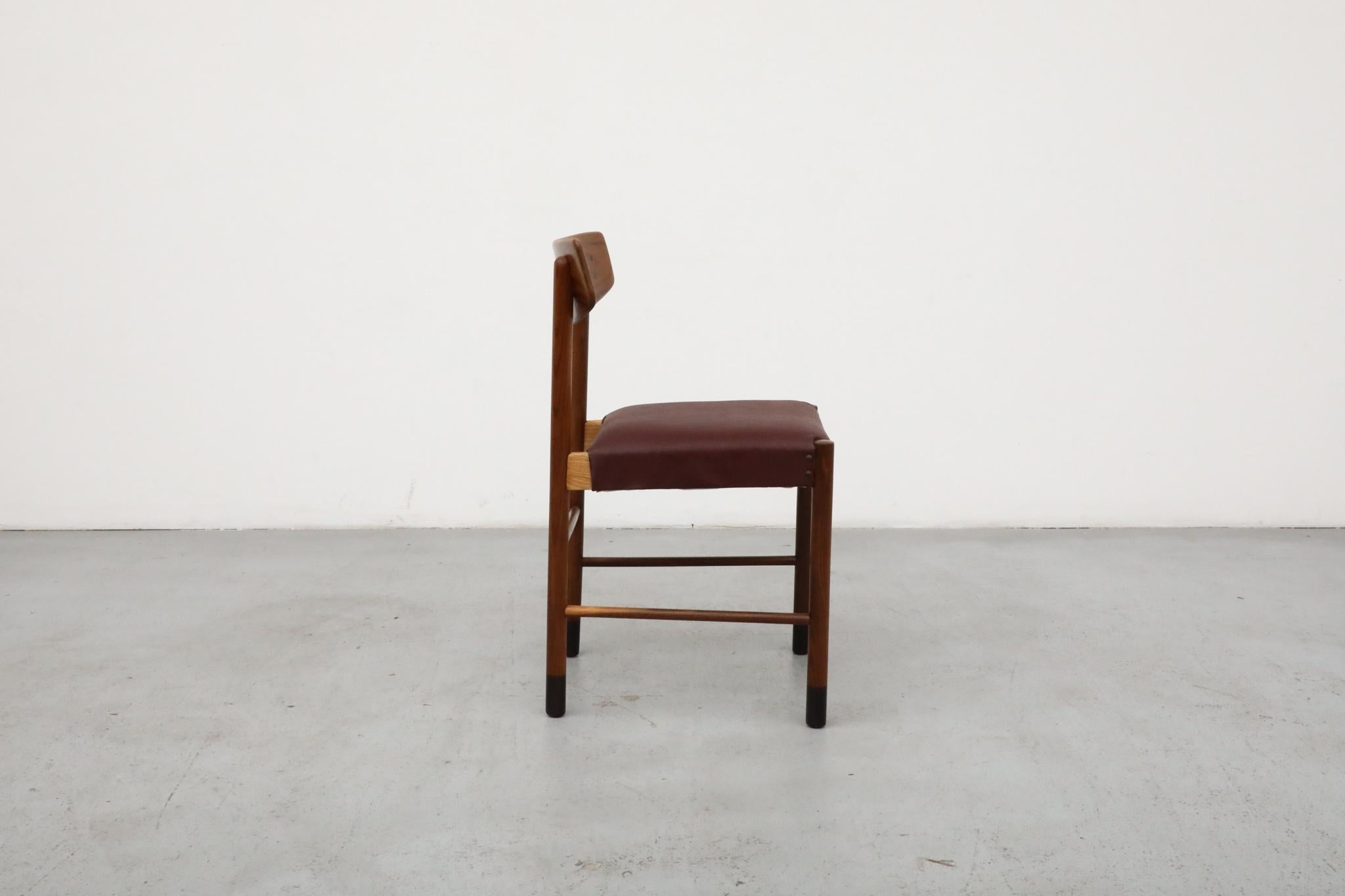 Mid-Century Borge Mogensen Style Danish Teak Chair For Sale 2