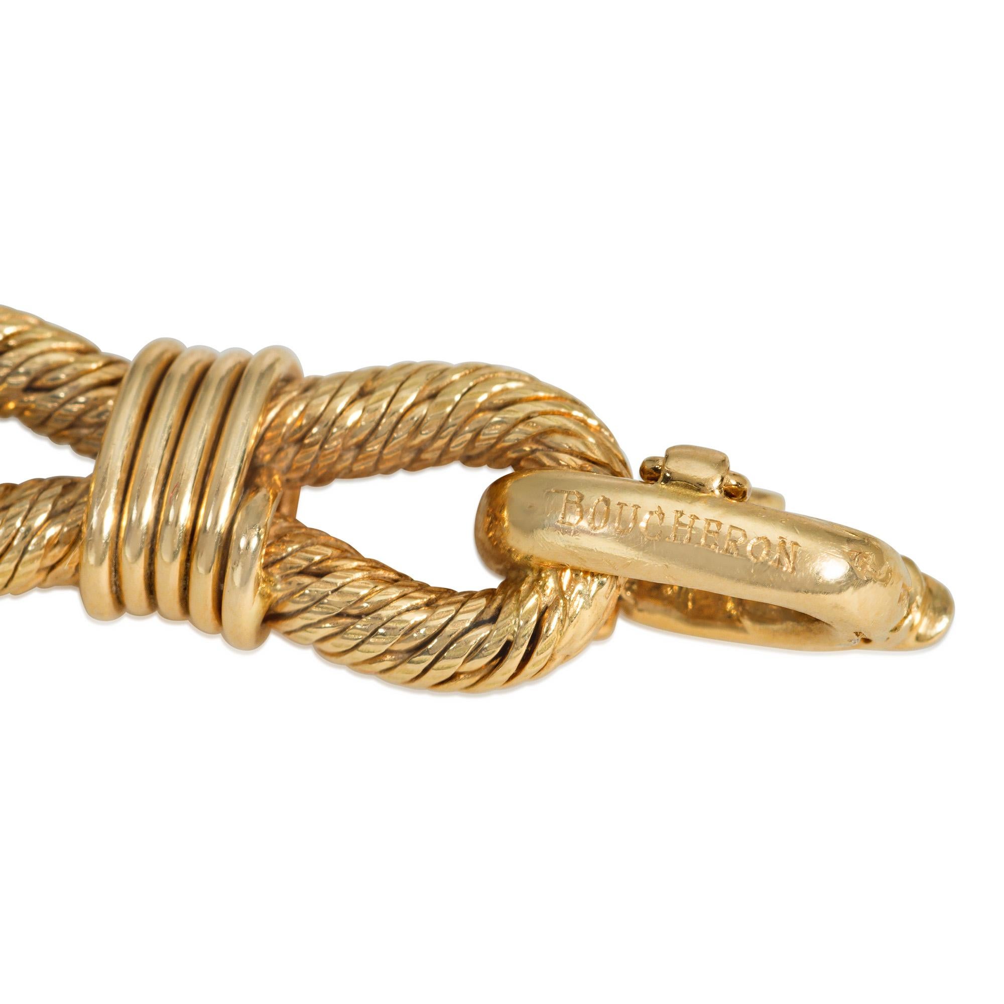 Mid-Century Boucheron by Georges Lenfant Gold Nautical Link Bracelet In Good Condition For Sale In New York, NY
