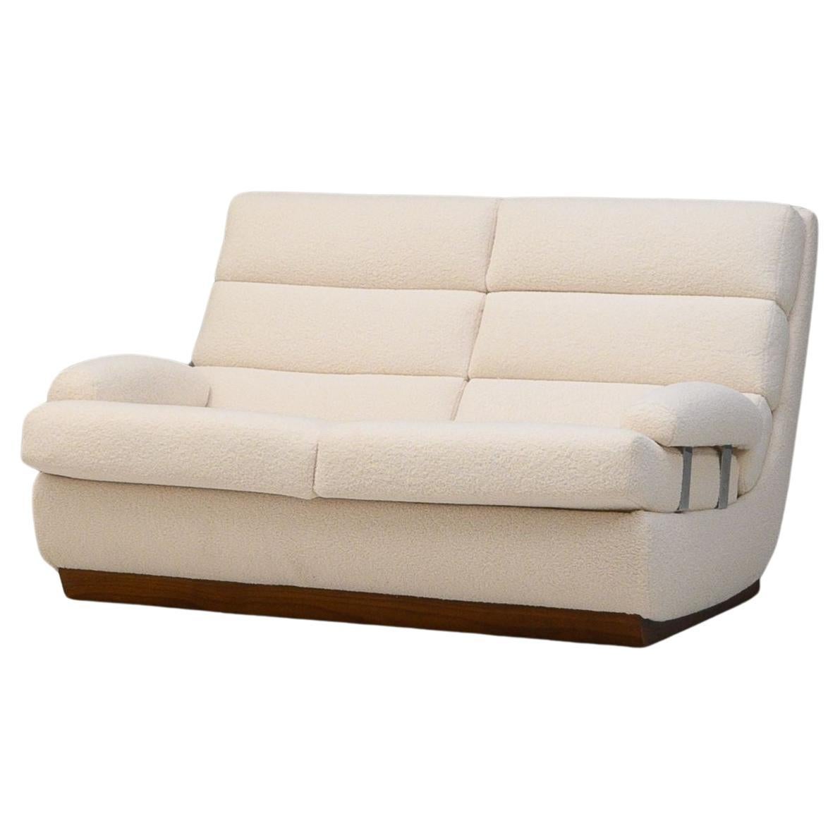 Mid-century Modern Romy Sofa Bouclé Brass For Sale at 1stDibs