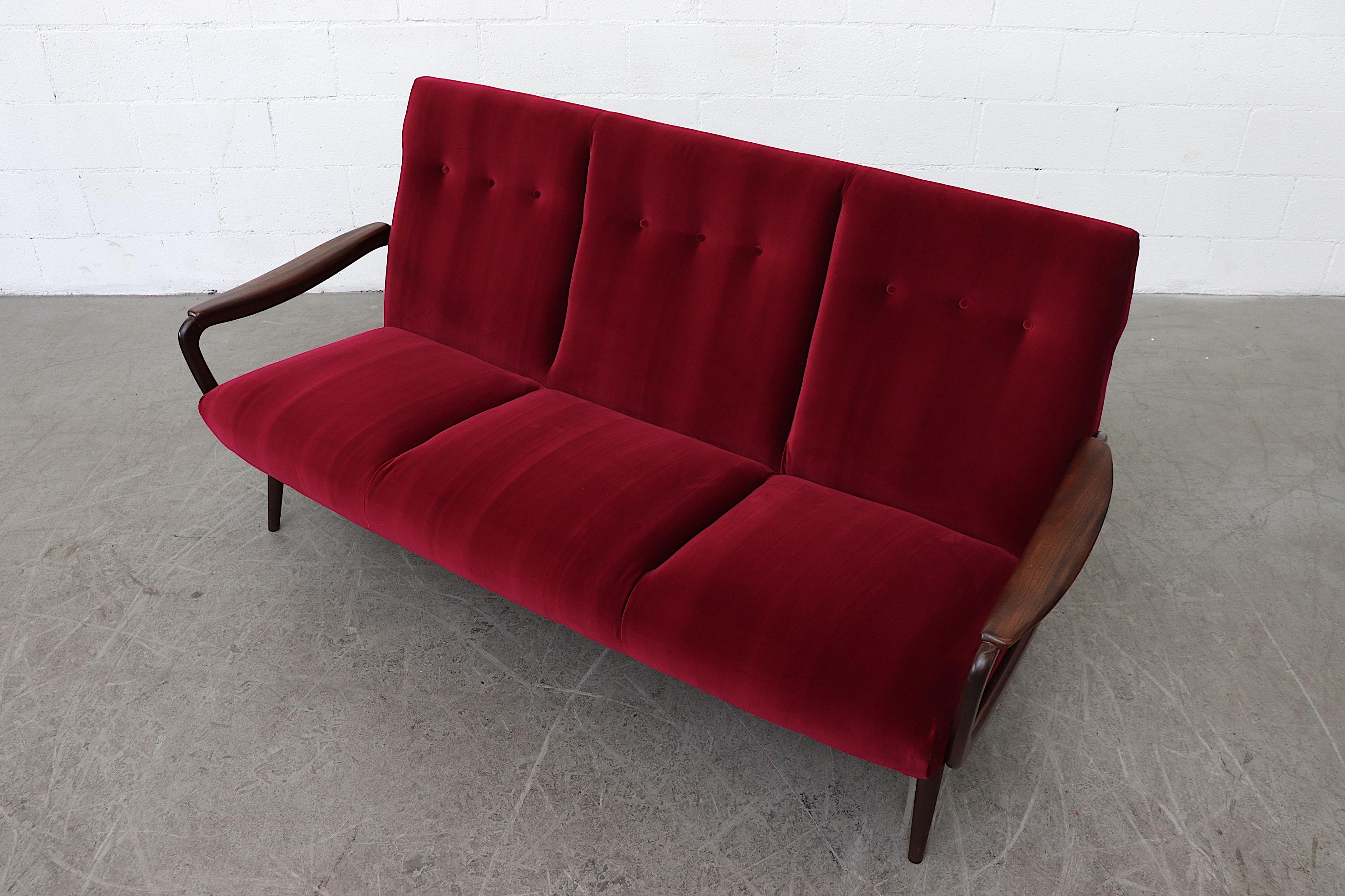 Dutch Midcentury Bovenkamp Style Sofa For Sale